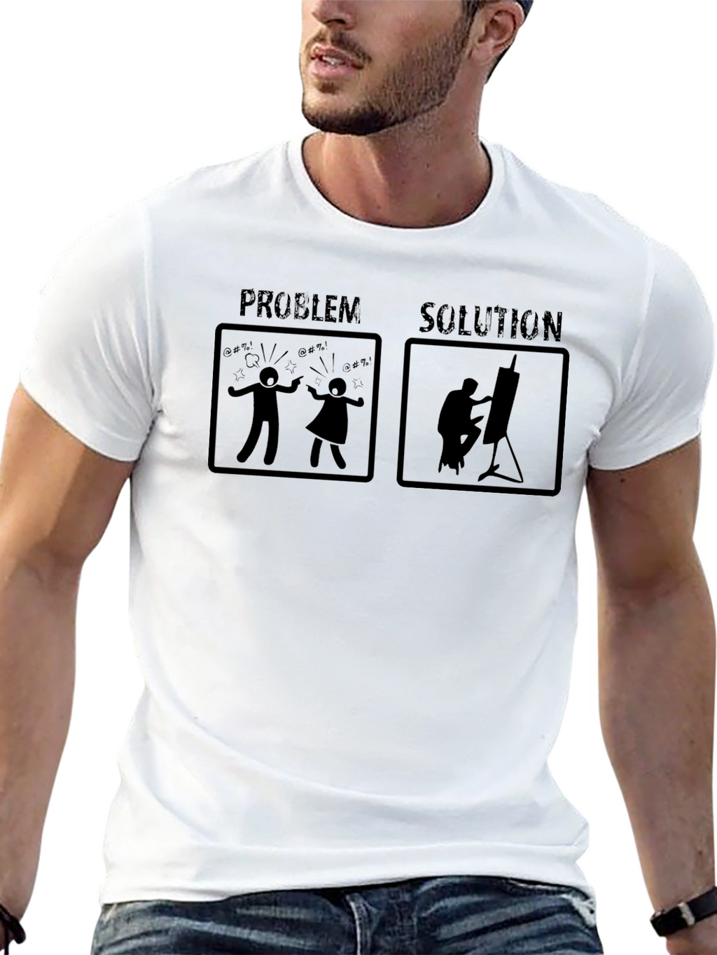 Problem Solution Artist Graphic T-Shirt