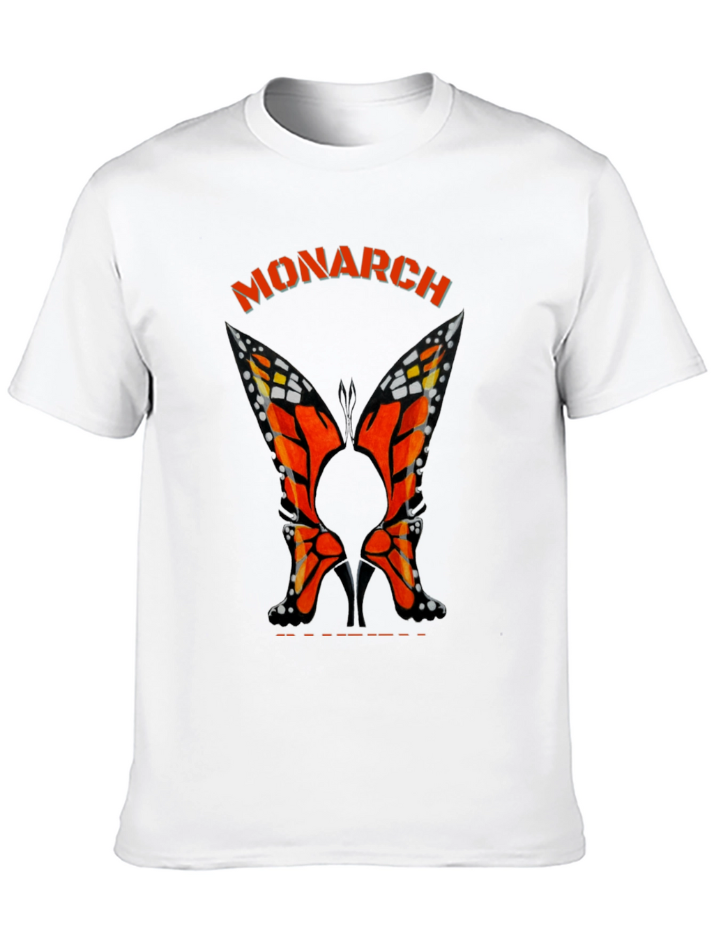Monarch Butterfly Heels Black T-Shirt