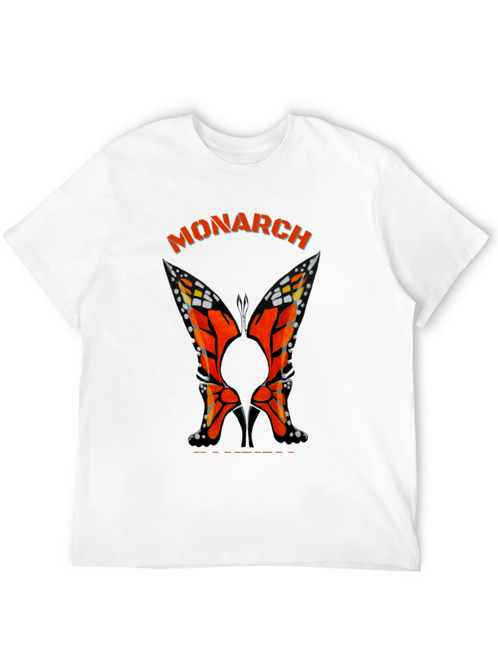 Monarch Butterfly Heels Black T-Shirt