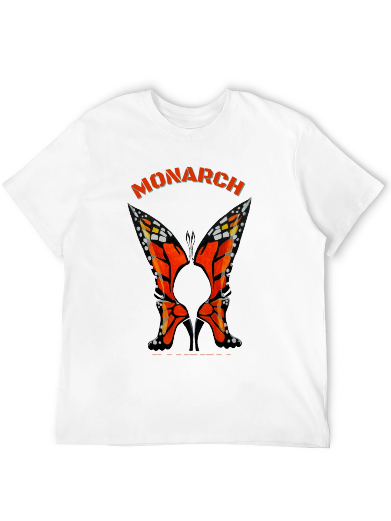 Monarch Butterfly Heels Black T-Shirt
