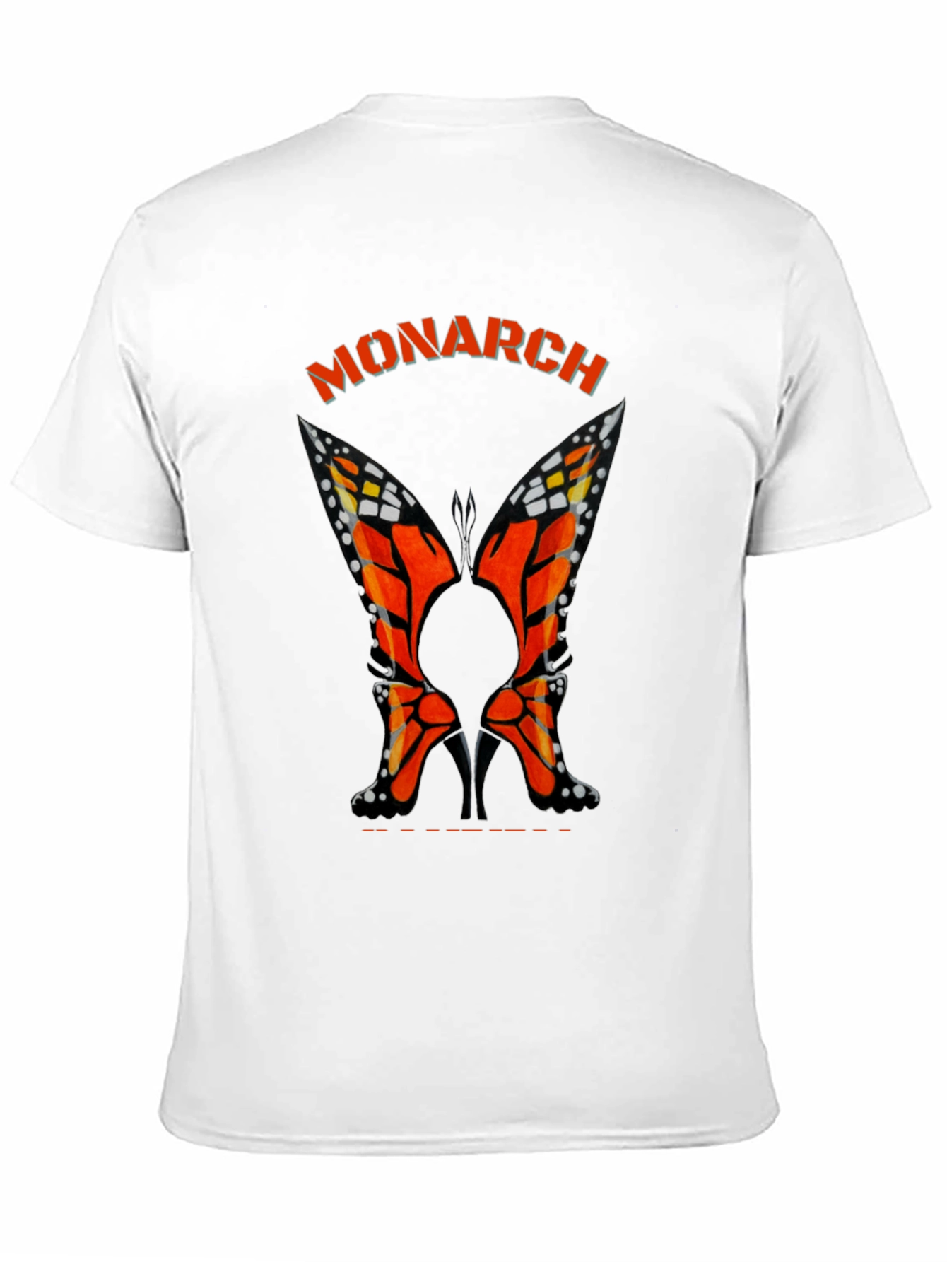 Monarch Butterfly Heels Black T-Shirt