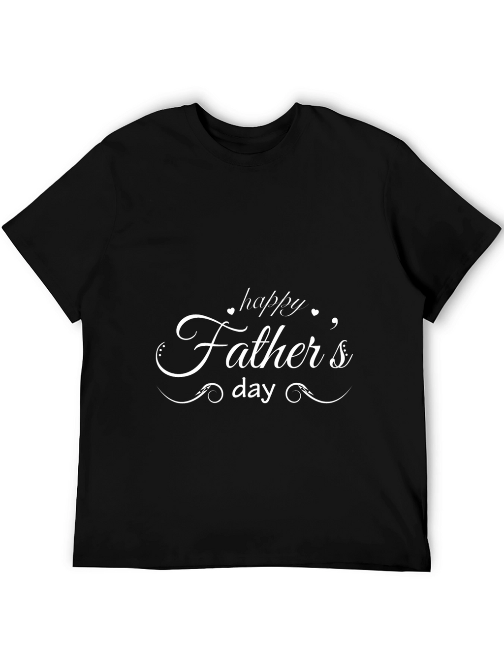 Happy Fathers Day Black T-Shirt