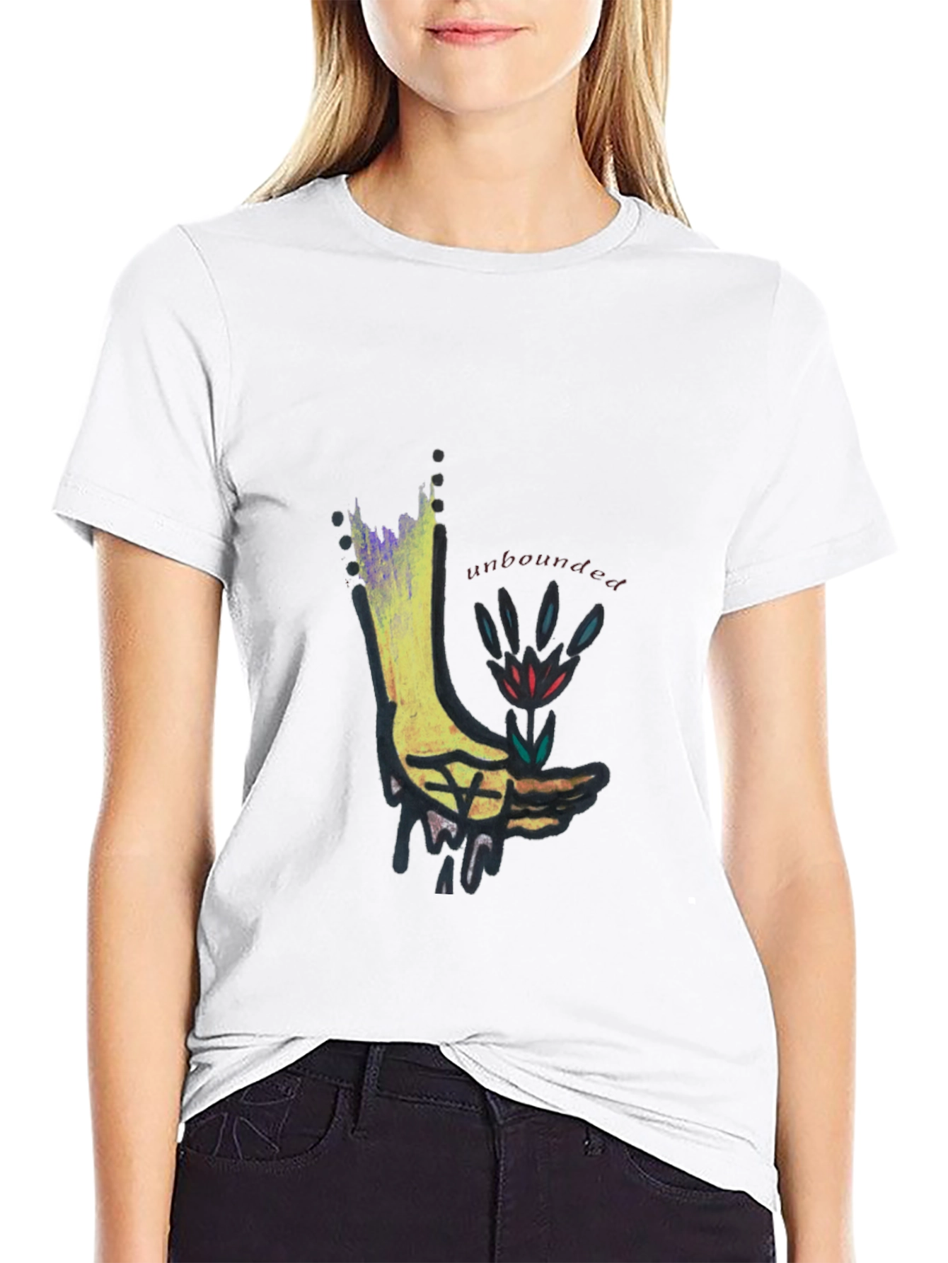 Unbounded Graphic Black T-Shirt
