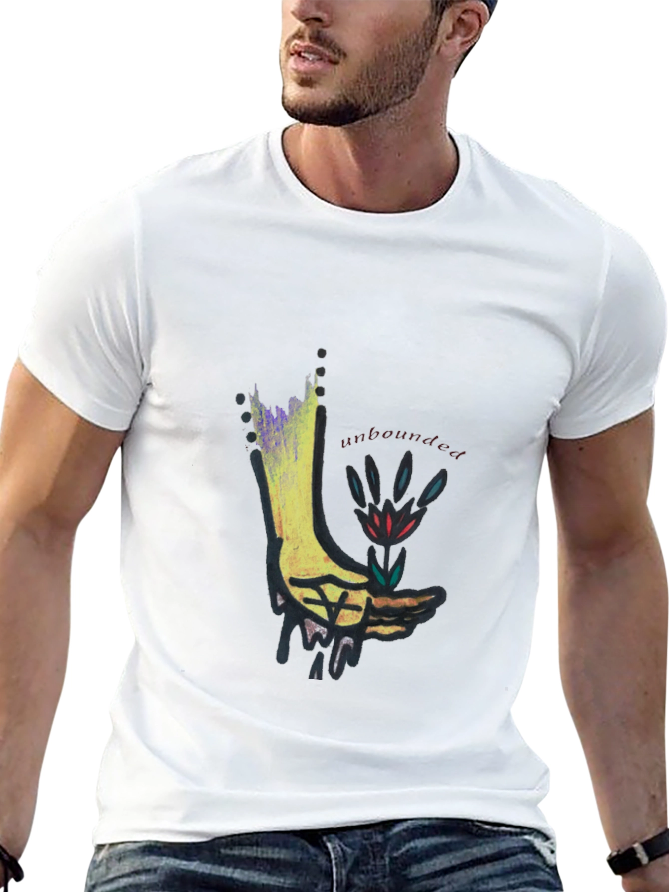 Unbounded Graphic Black T-Shirt