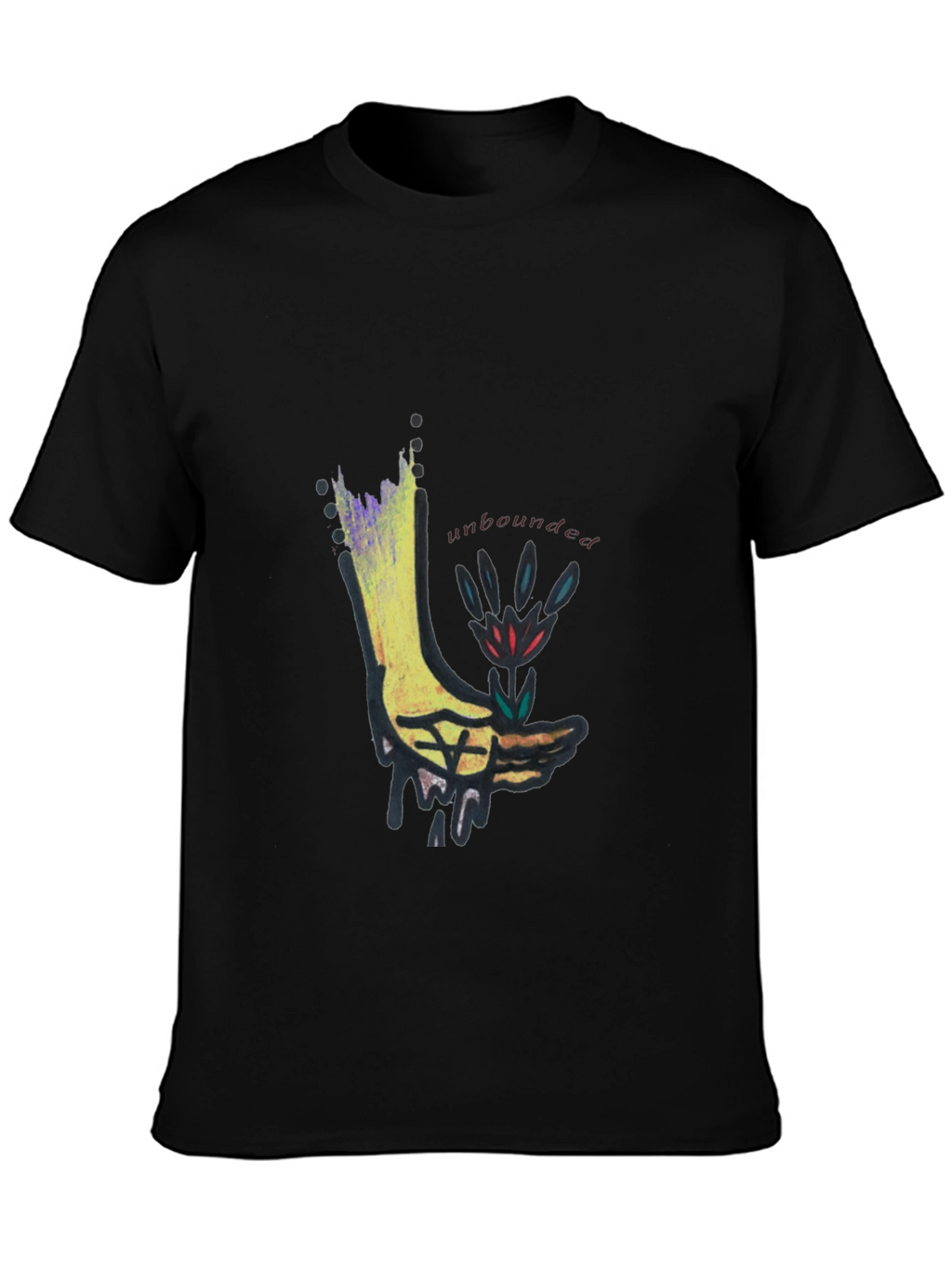 Unbounded Graphic Black T-Shirt