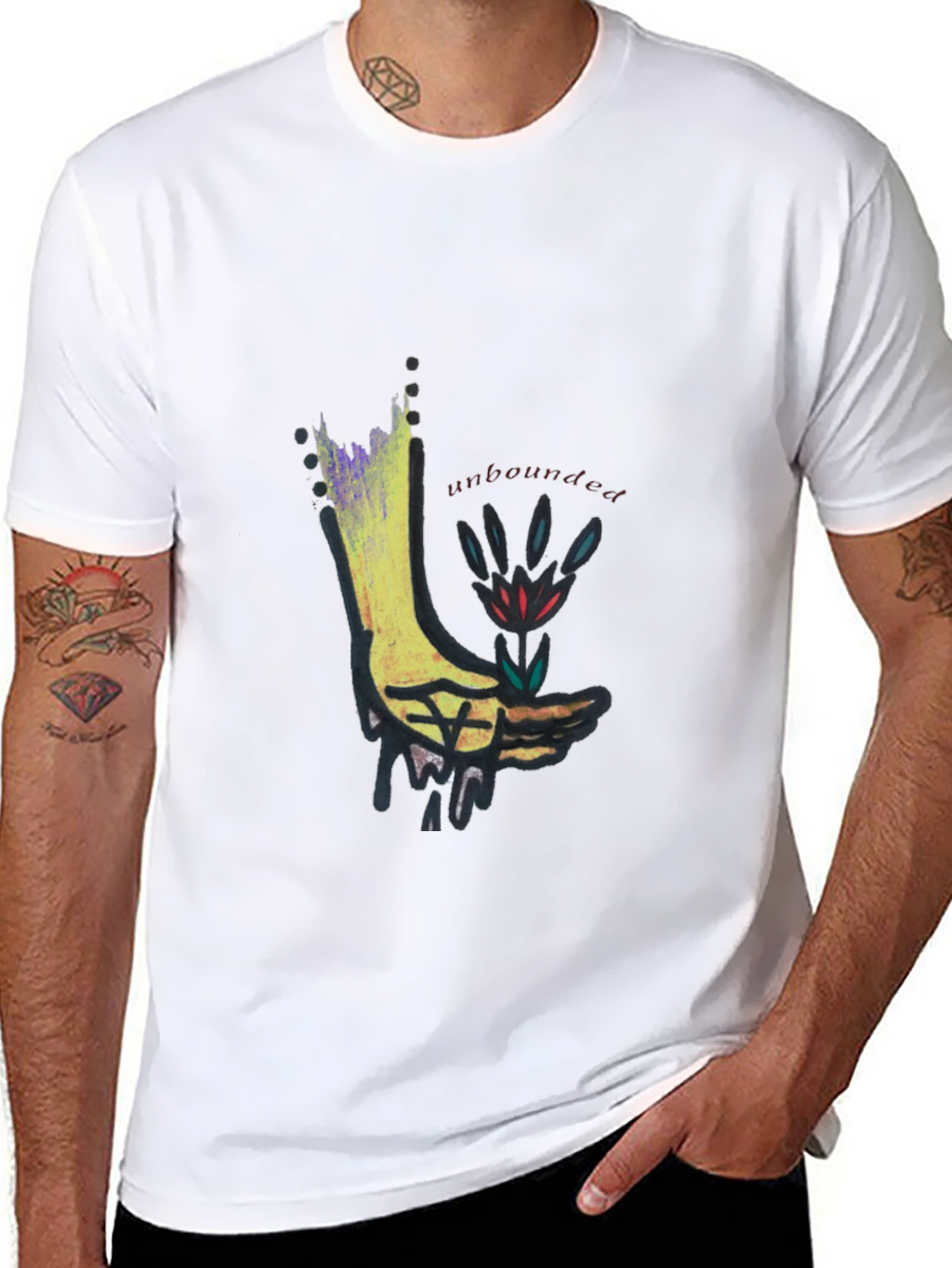 Unbounded Graphic Black T-Shirt