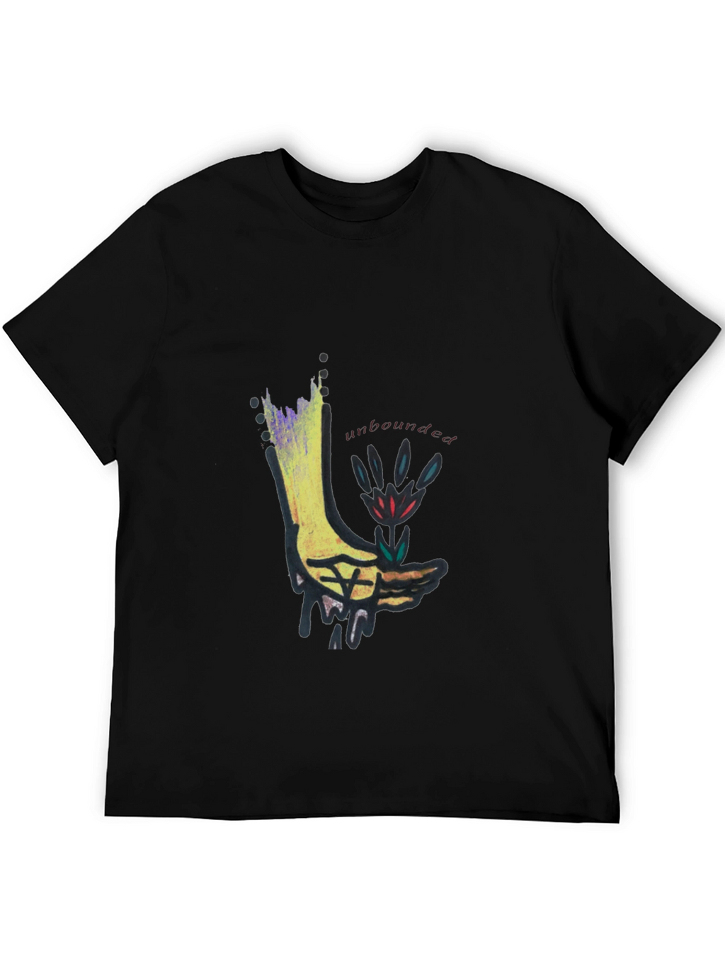 Unbounded Graphic Black T-Shirt