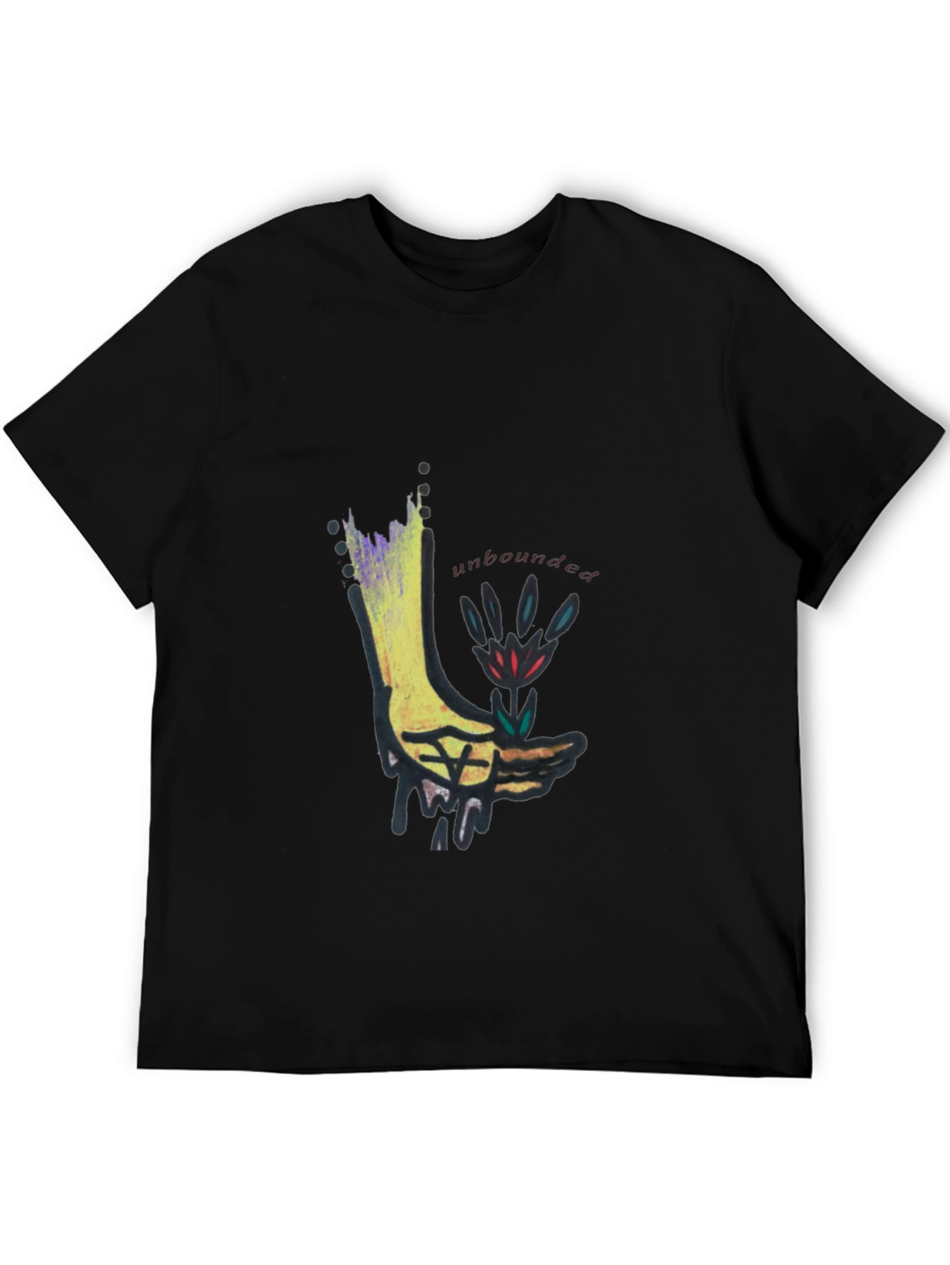 Unbounded Graphic Black T-Shirt