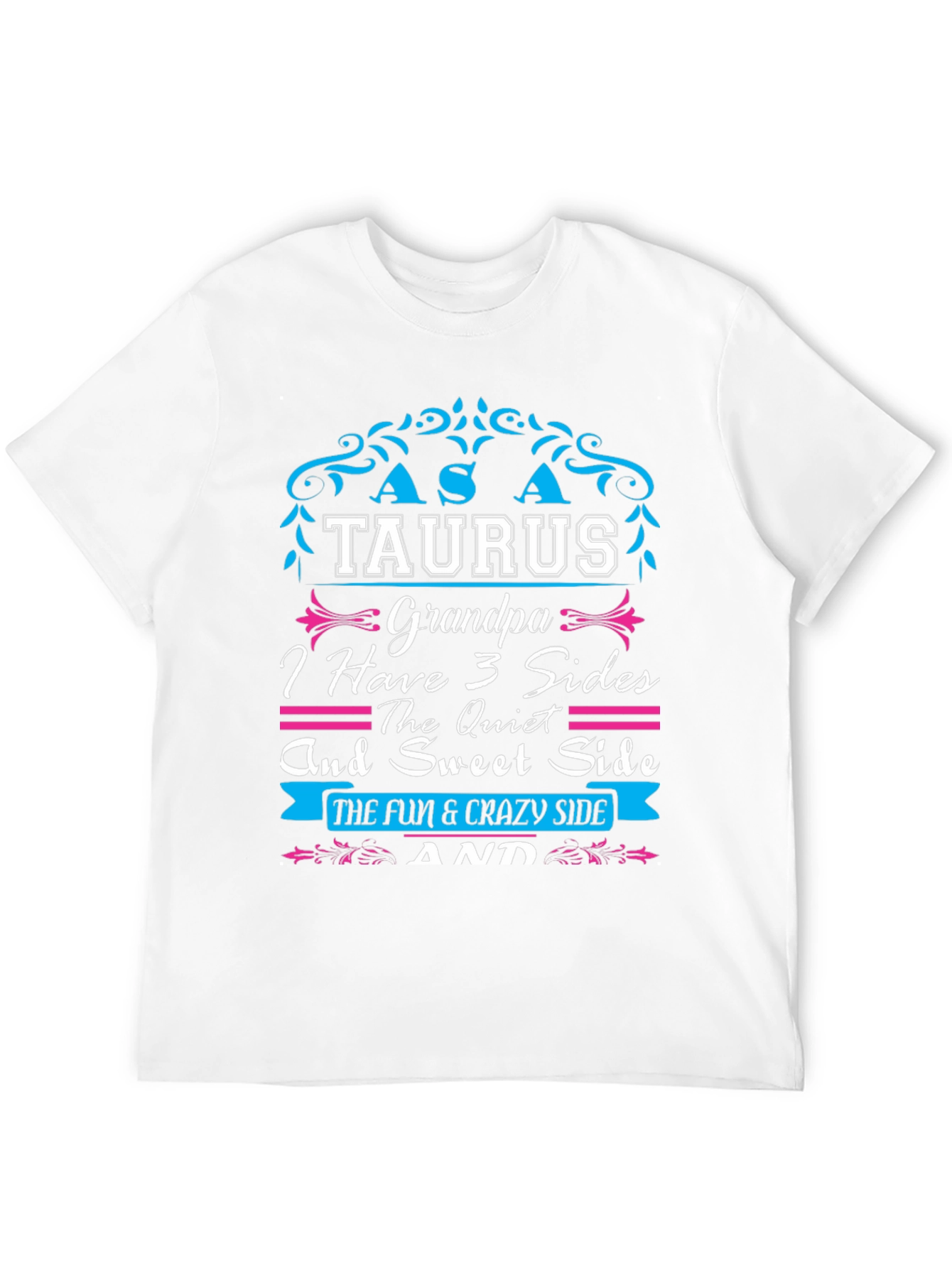Taurus Grandpa T-Shirt - 3 Sides Tee