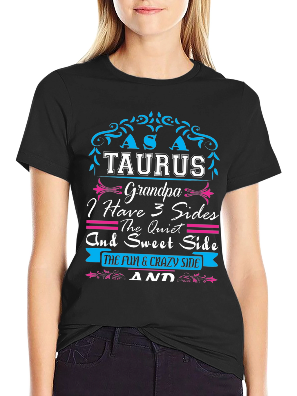 Taurus Grandpa T-Shirt - 3 Sides Tee