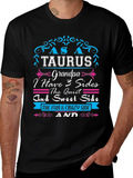 Taurus Grandpa T-Shirt - 3 Sides Tee