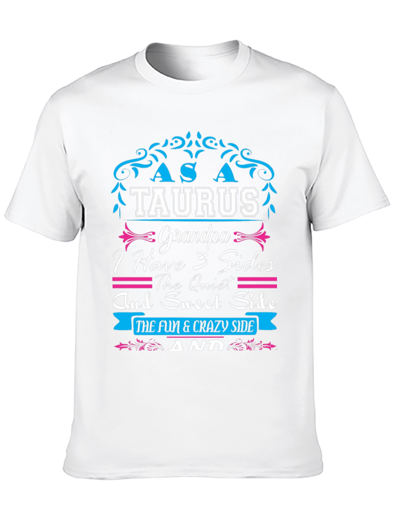 Taurus Grandpa T-Shirt - 3 Sides Tee