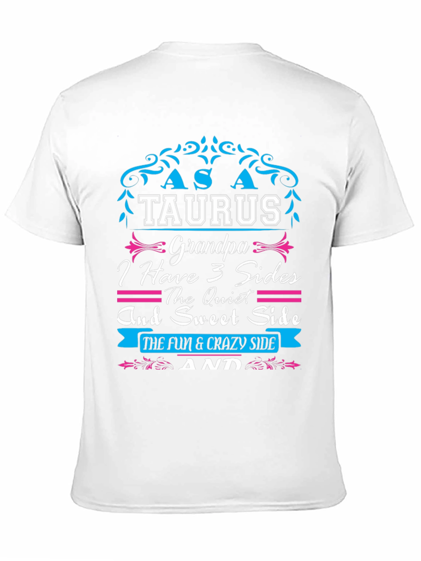 Taurus Grandpa T-Shirt - 3 Sides Tee