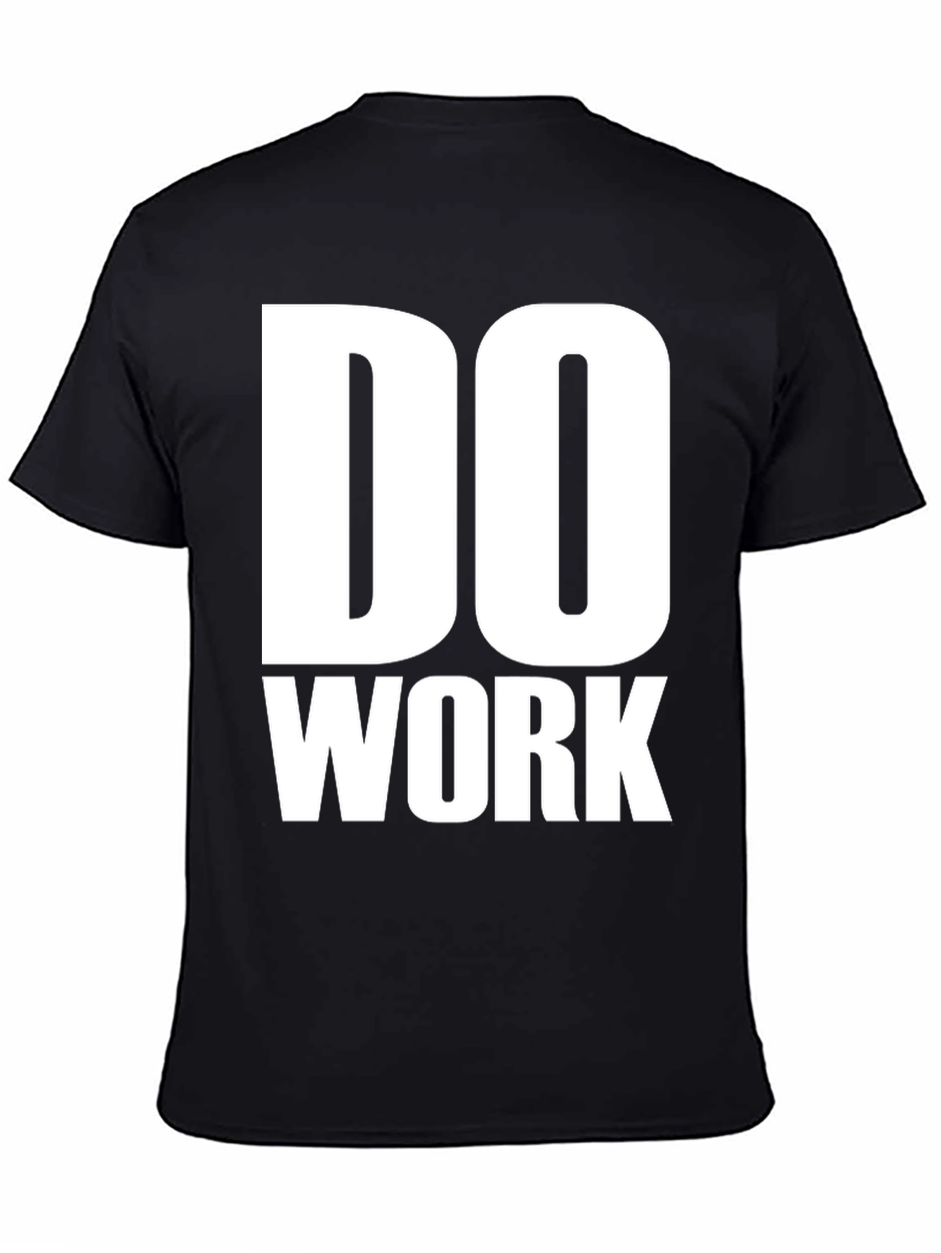 Do Work Graphic Print Black T-Shirt