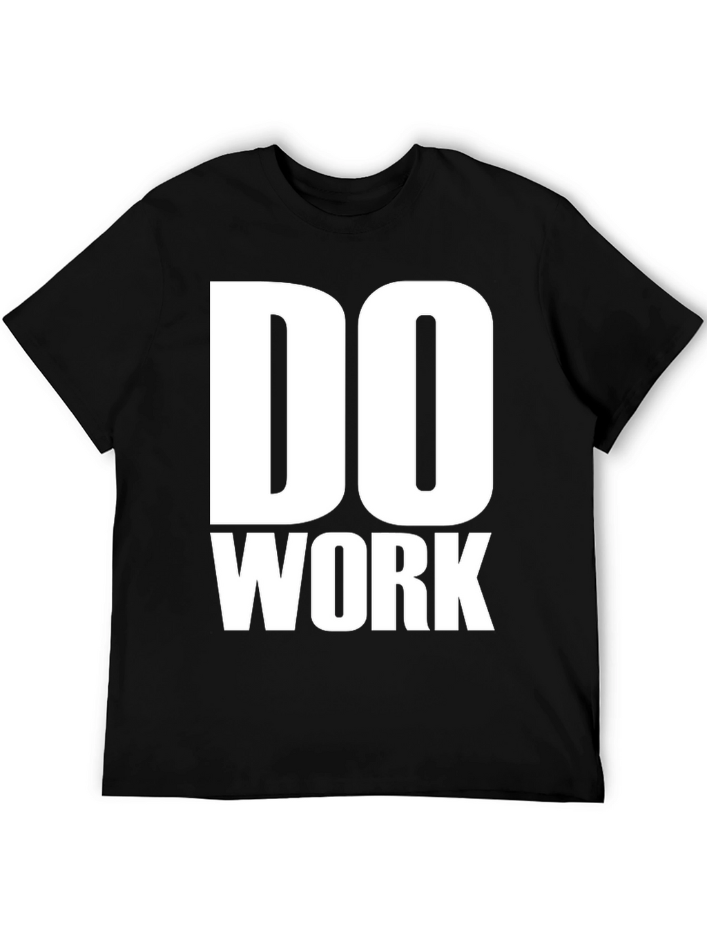 Do Work Graphic Print Black T-Shirt