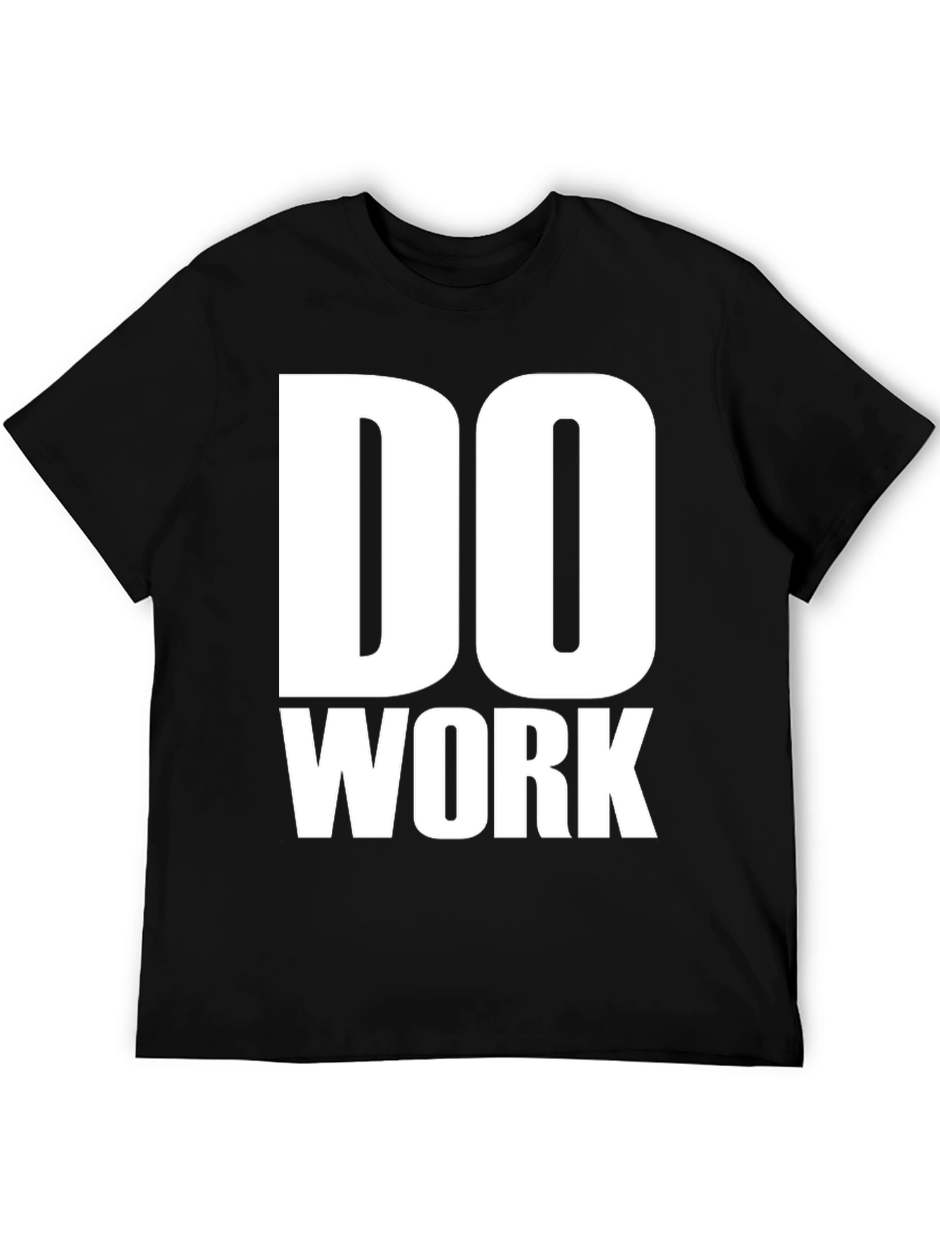 Do Work Graphic Print Black T-Shirt