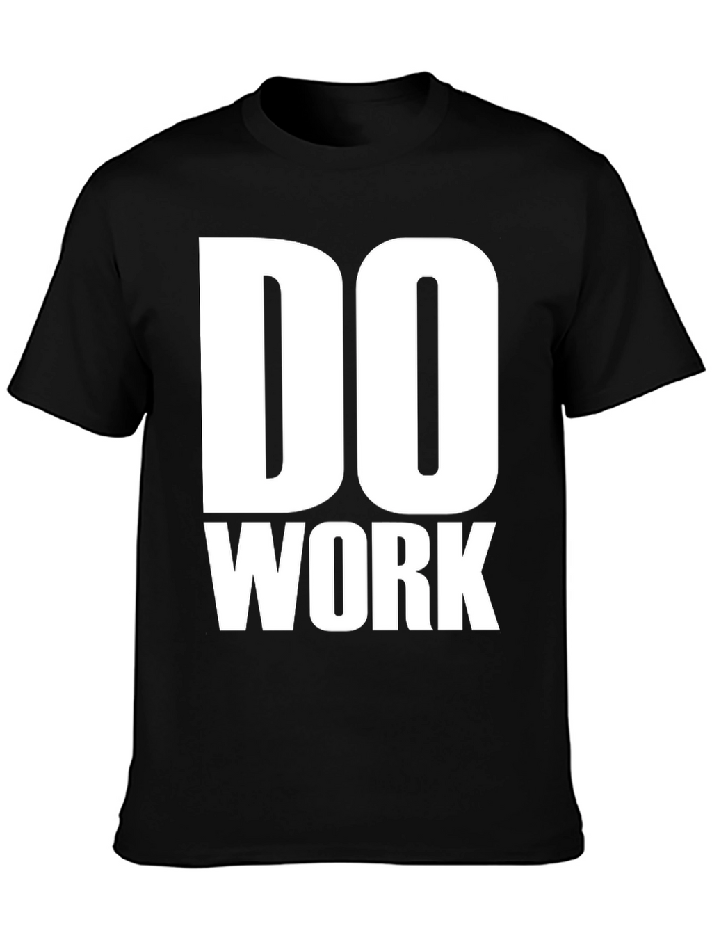 Do Work Graphic Print Black T-Shirt