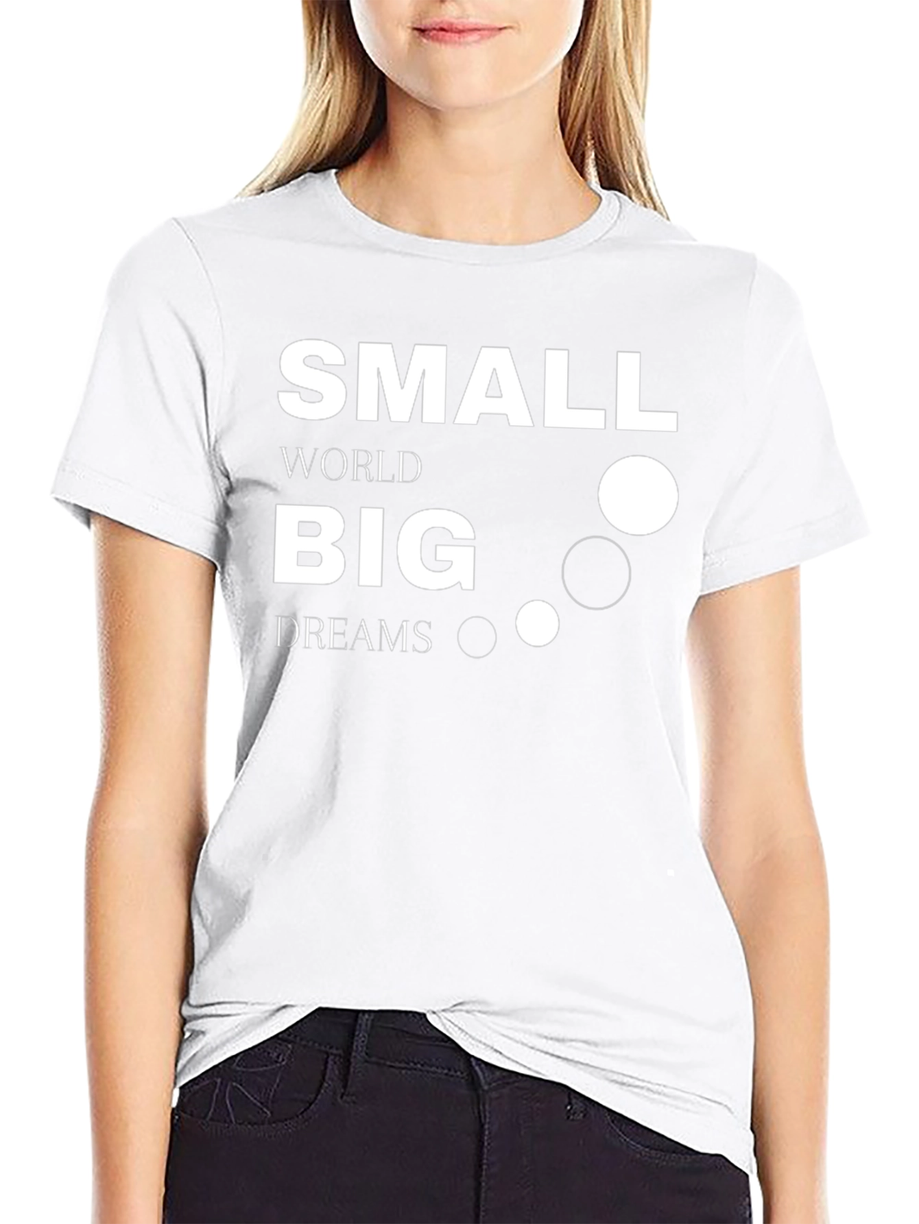 Small World Big Dreams Graphic Tee - Black