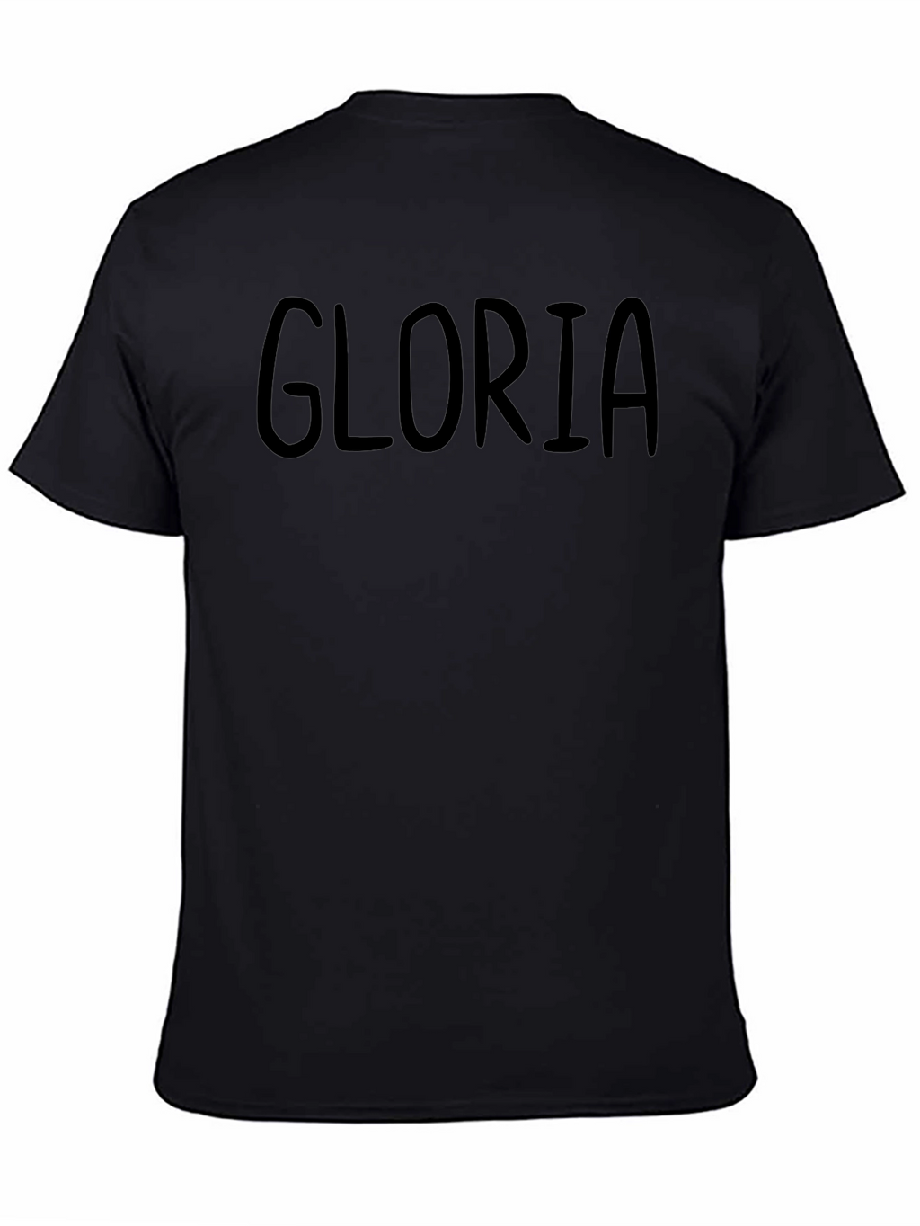 Gloria Personalized Black T-Shirt