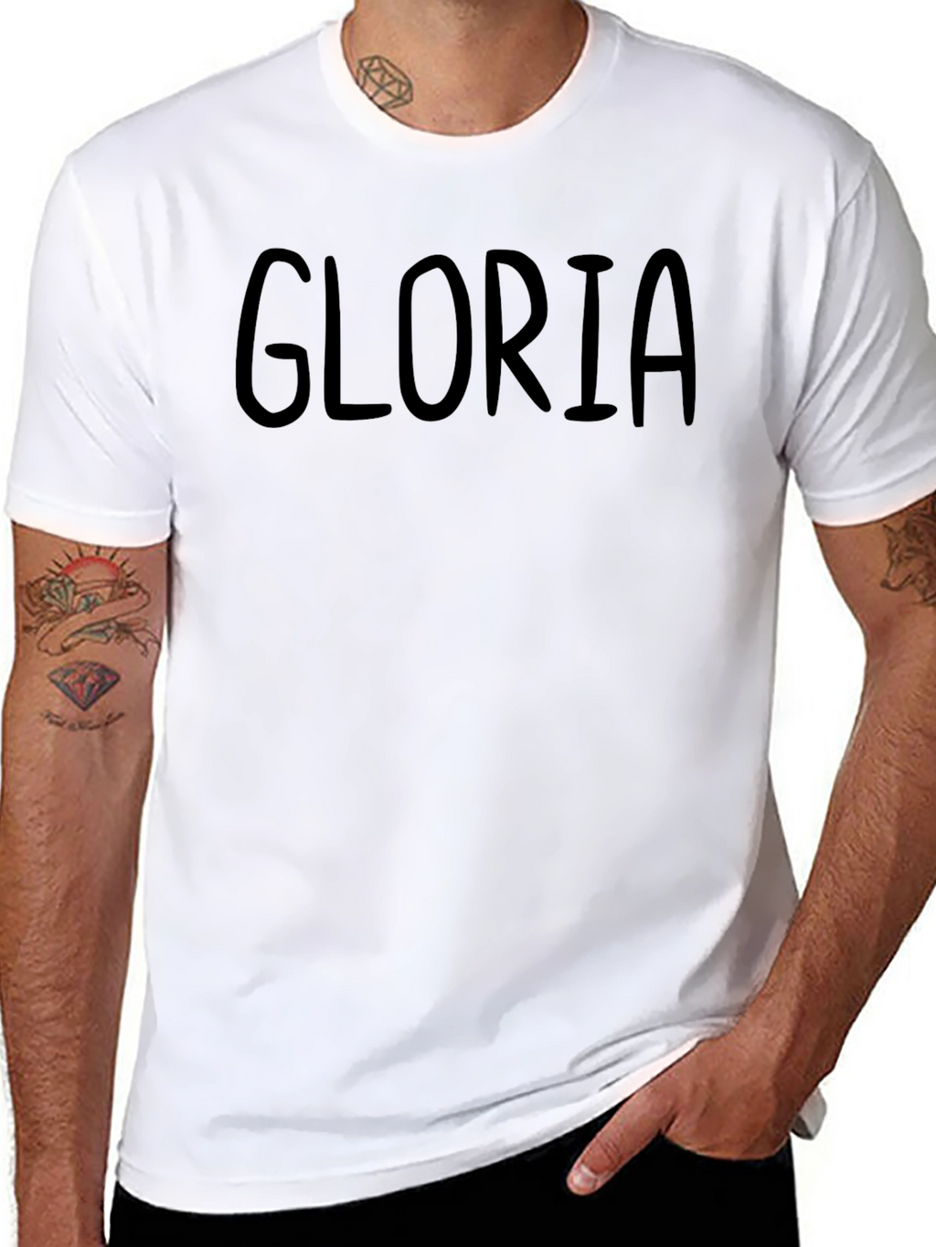 Gloria Personalized Black T-Shirt