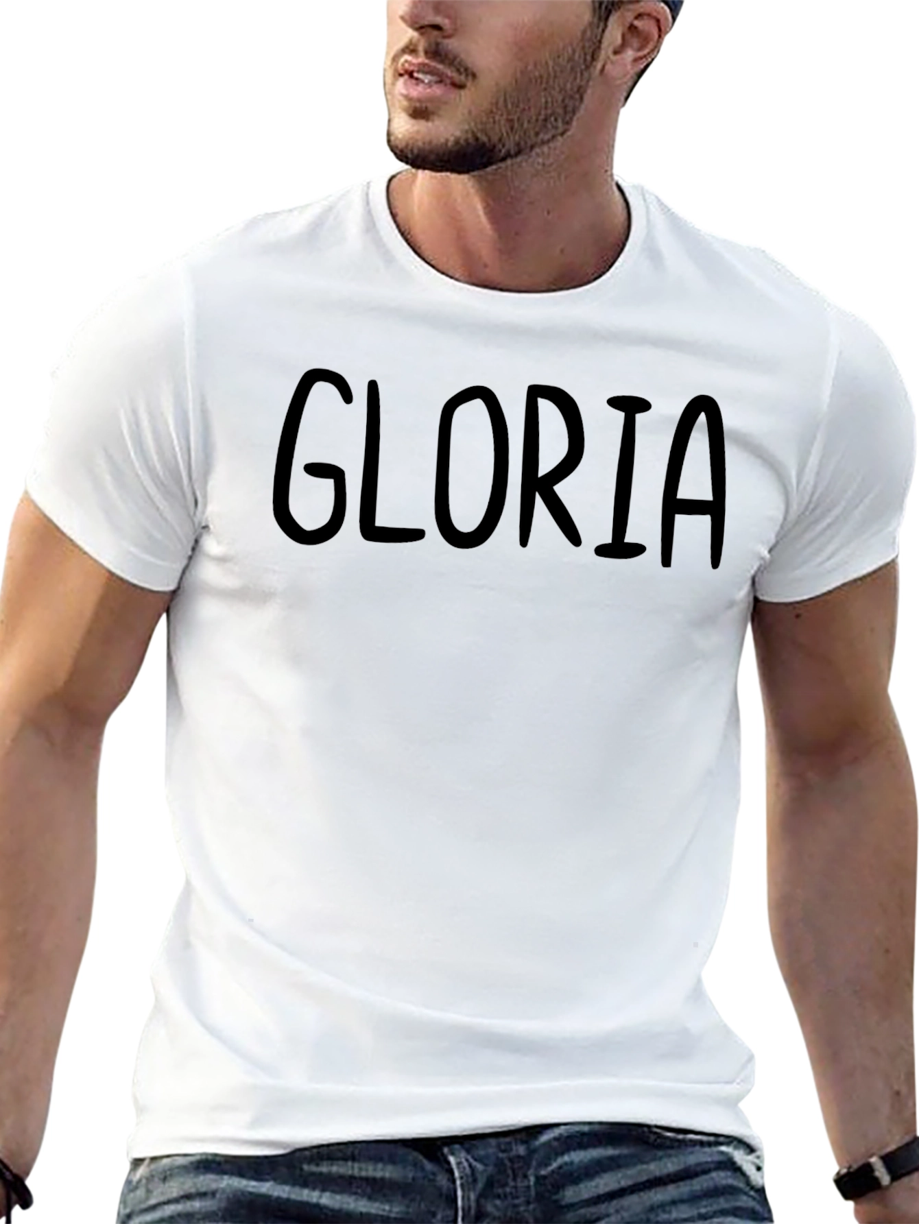 Gloria Personalized Black T-Shirt