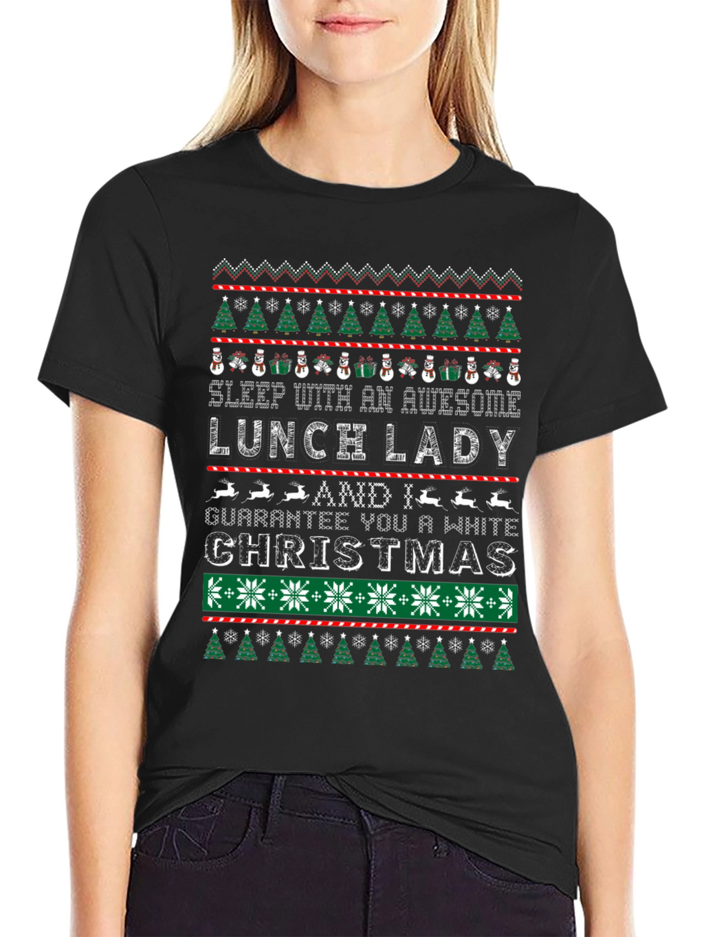 Awesome Lunch Lady Christmas T-Shirt