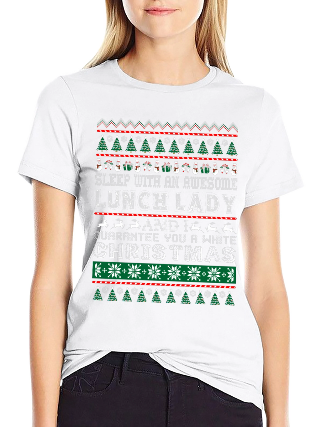 Awesome Lunch Lady Christmas T-Shirt