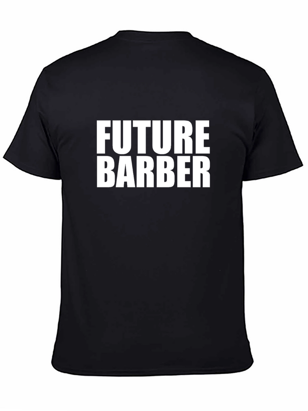 Future Barber T-Shirt - Black Crew Neck Graphic Tee