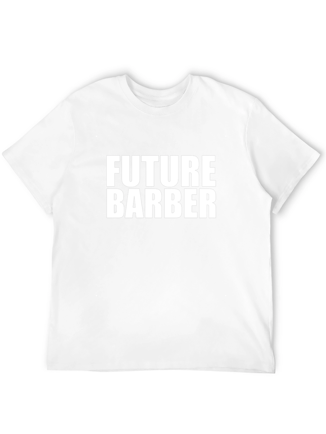 Future Barber T-Shirt - Black Crew Neck Graphic Tee