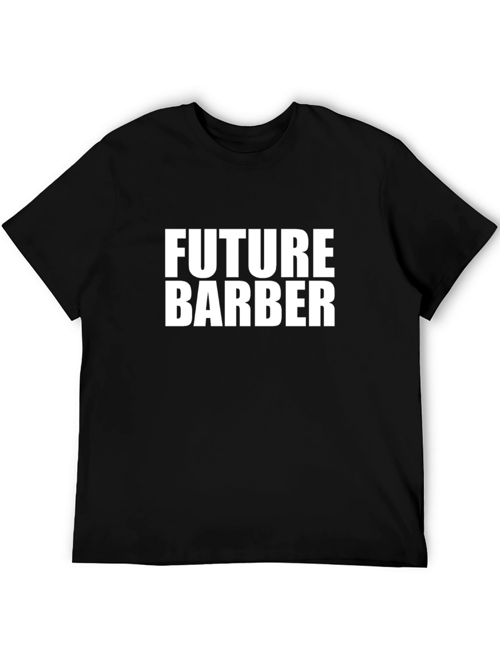 Future Barber T-Shirt - Black Crew Neck Graphic Tee