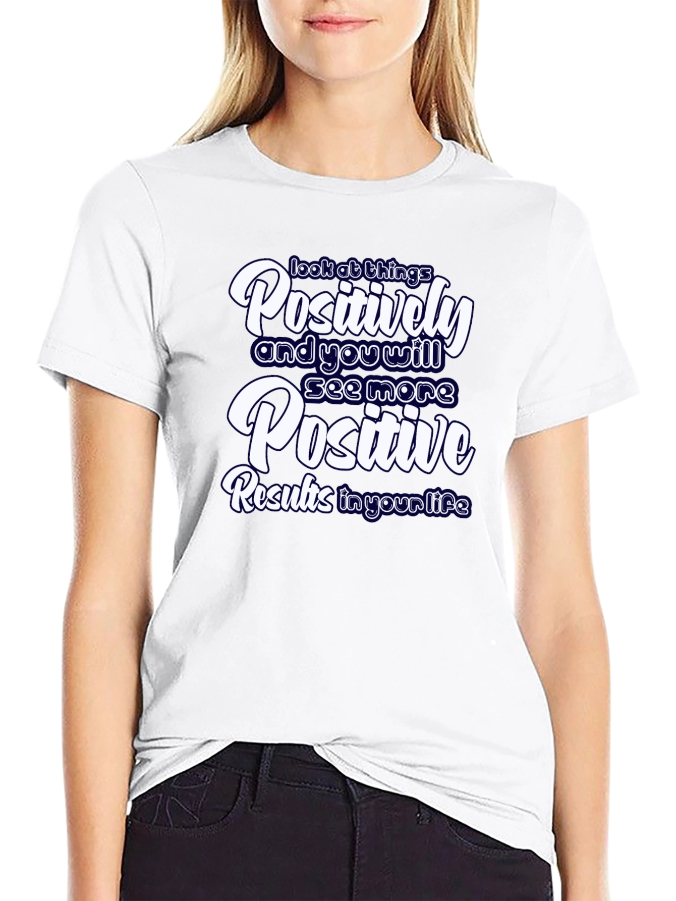 Positive Results Graphic Tee - Motivational Black T-Shirt
