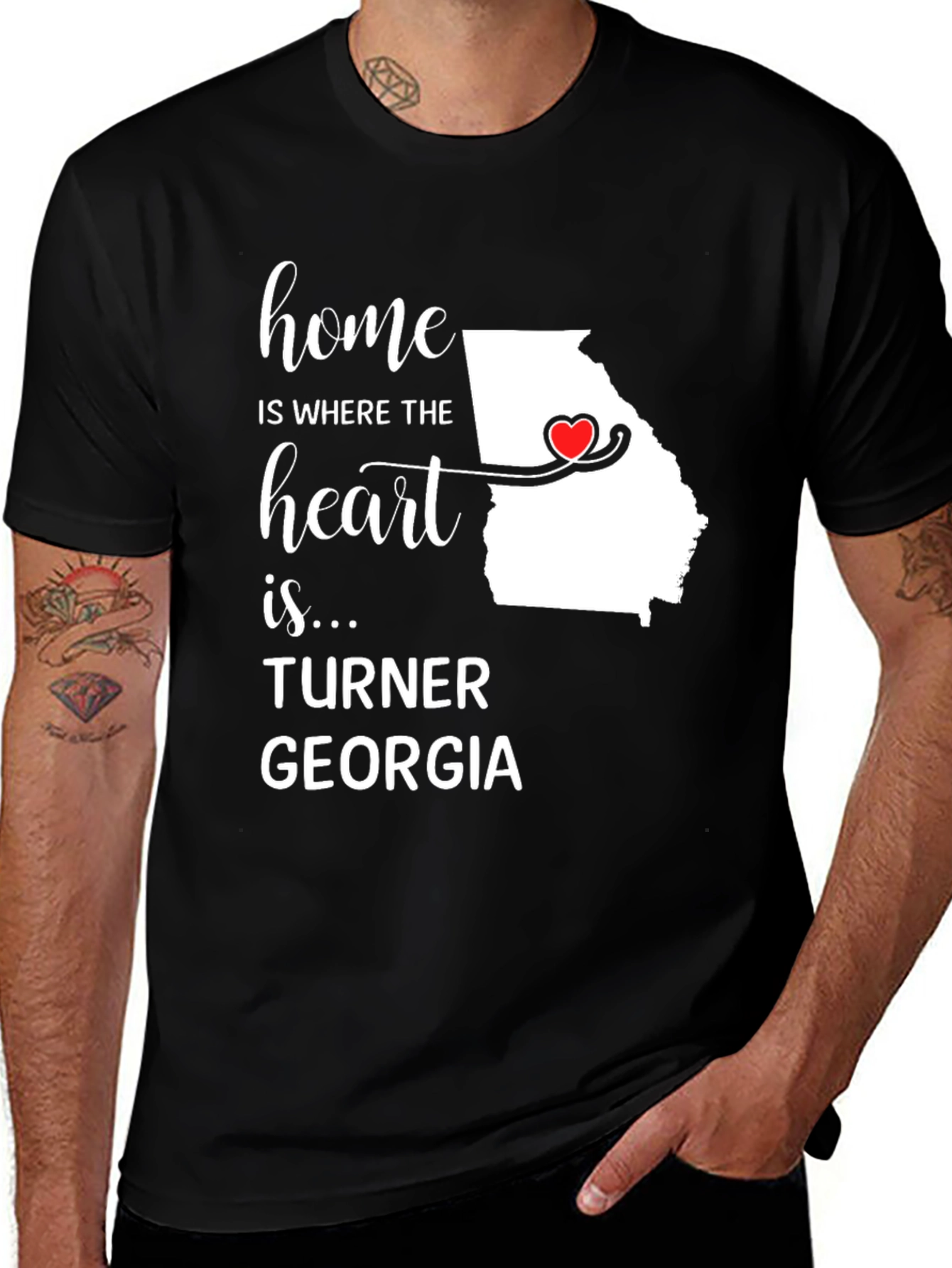 Georgia Home Heart T-Shirt - Turner Georgia