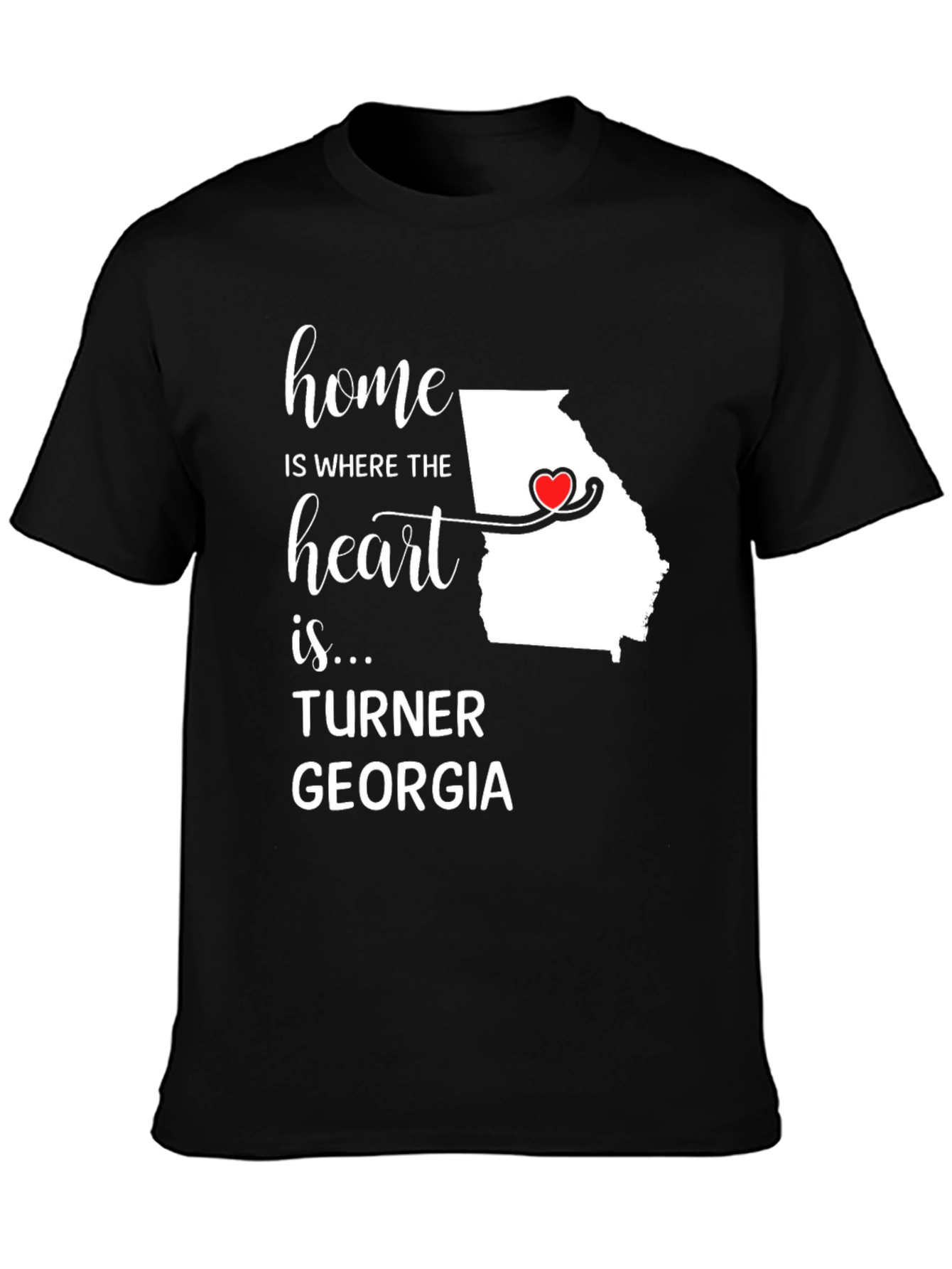 Georgia Home Heart T-Shirt - Turner Georgia