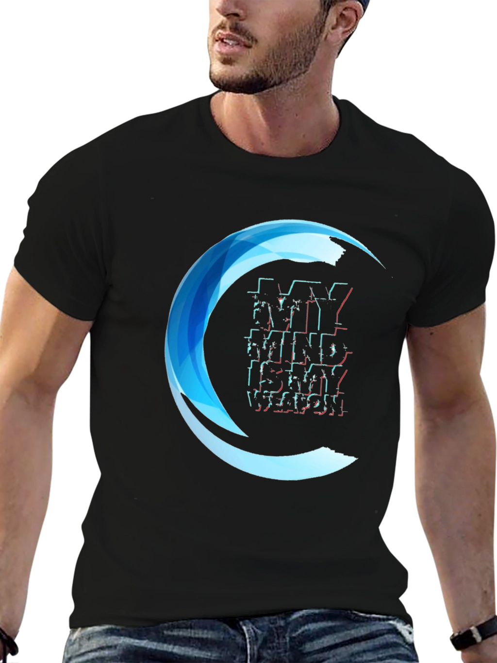 My Mind Is My Weapon Graphic Tee - Black
