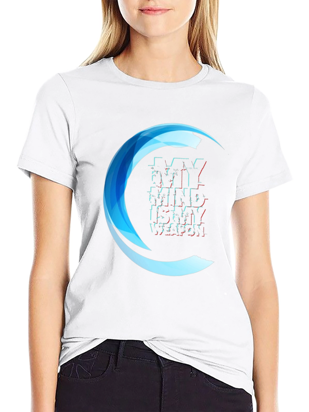 My Mind Is My Weapon Graphic Tee - Black