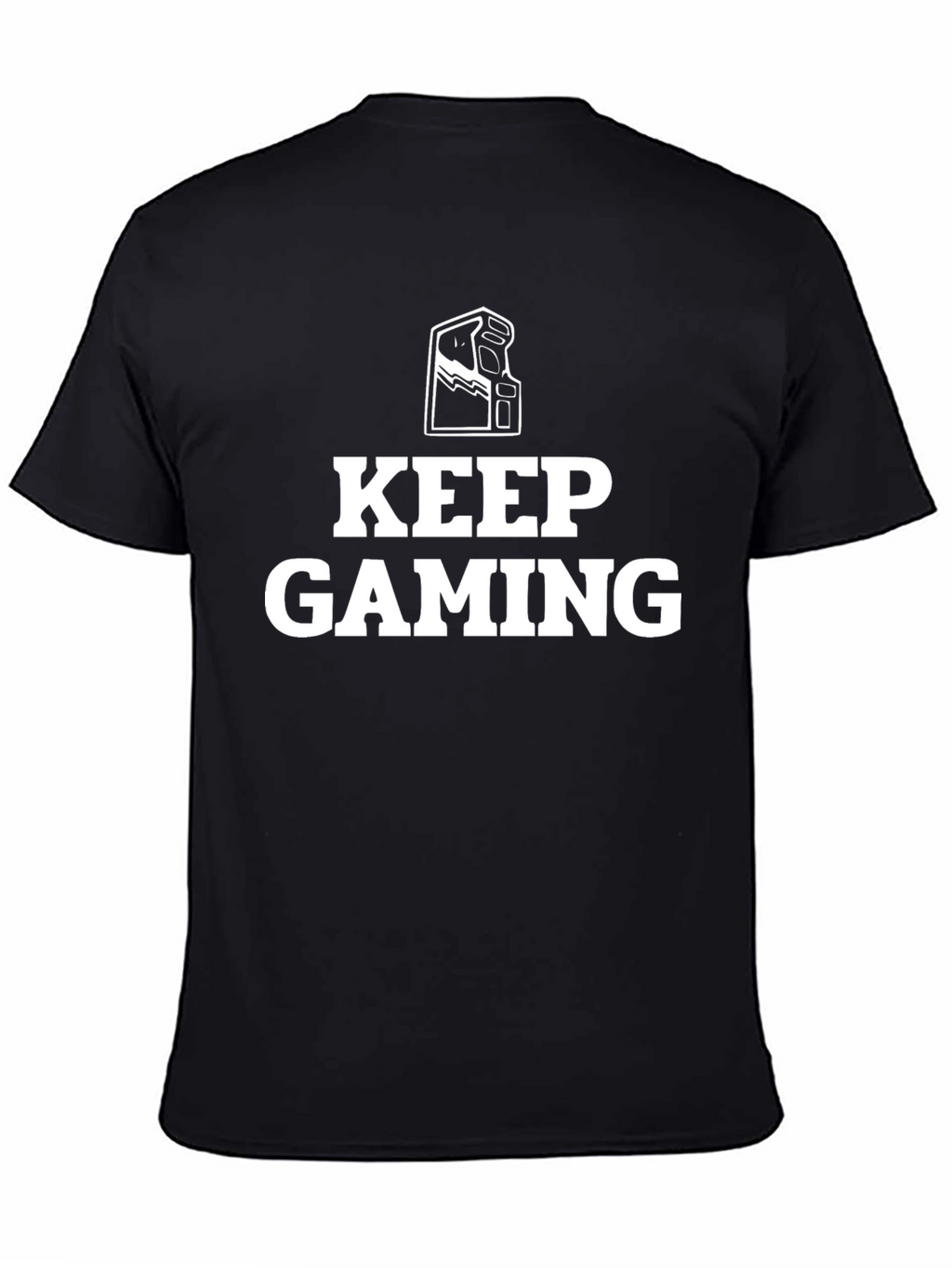 Keep Gaming Arcade Cabinet Graphic Tee - Black