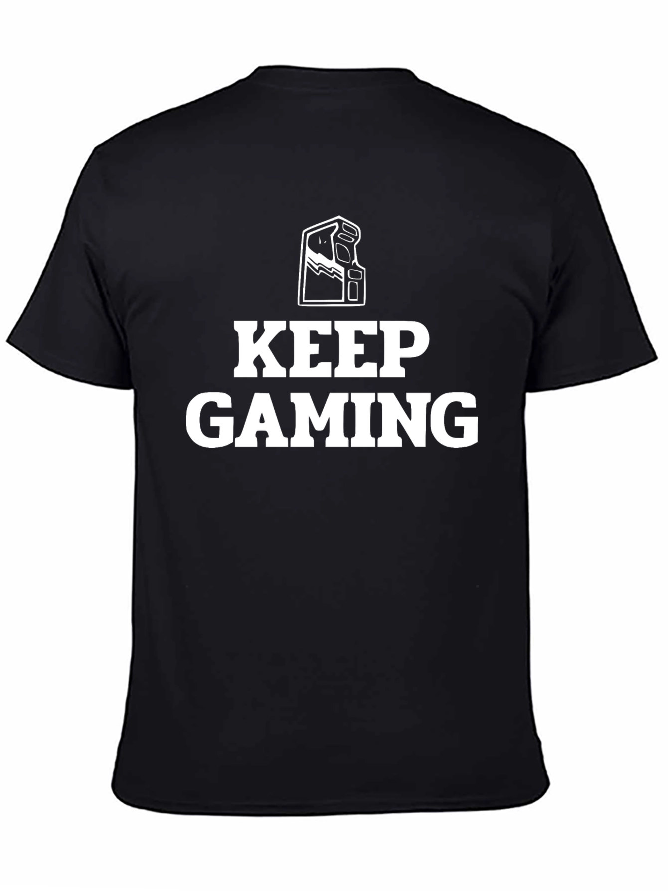 Keep Gaming Arcade Cabinet Graphic Tee - Black