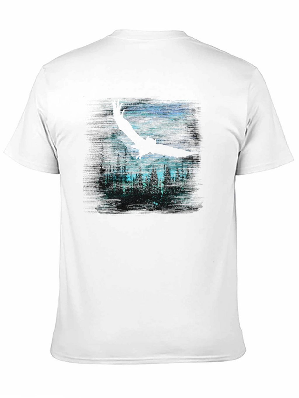 Eagle Forest Graphic Tee - Dark Night Design