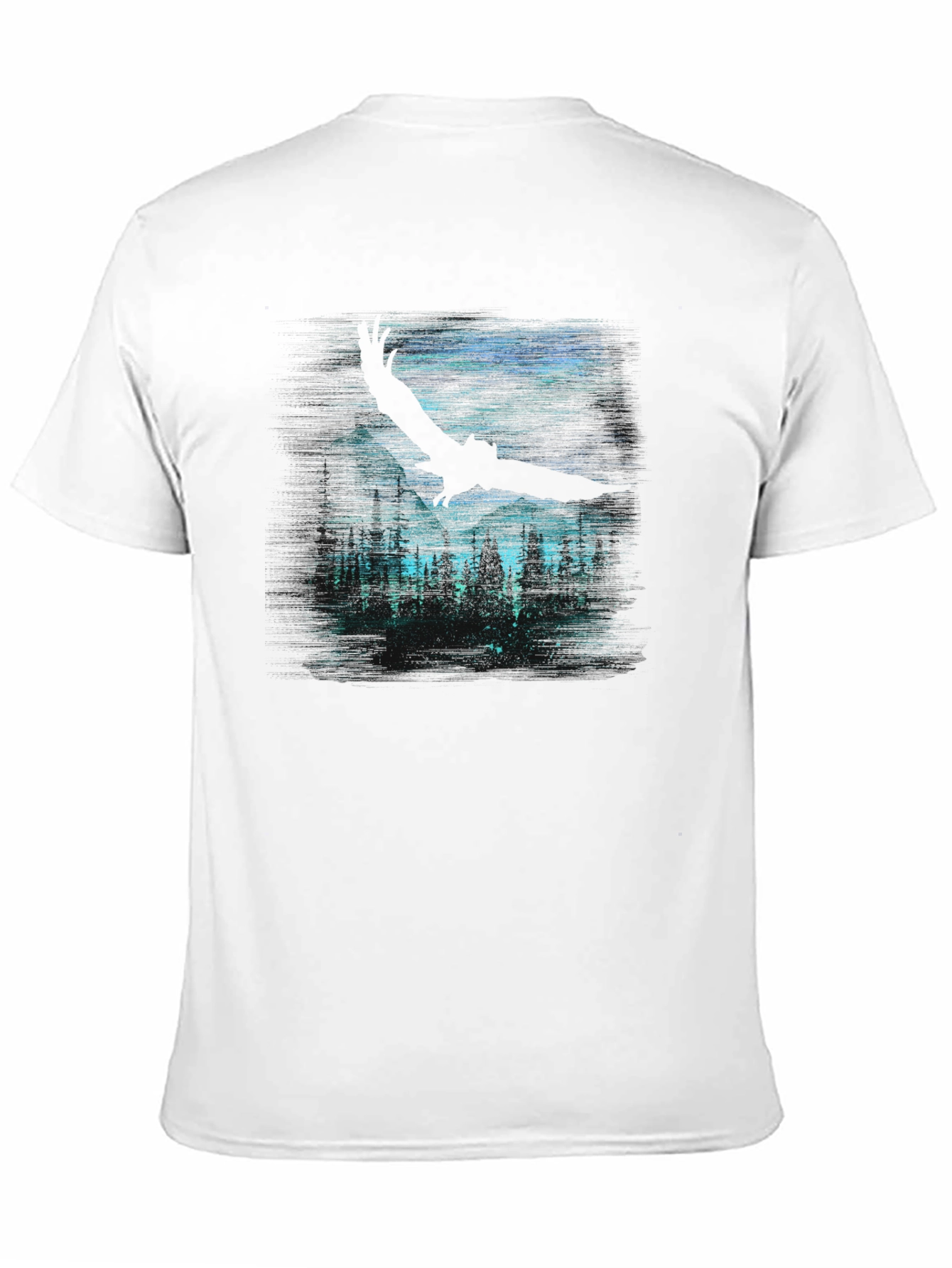 Eagle Forest Graphic Tee - Dark Night Design
