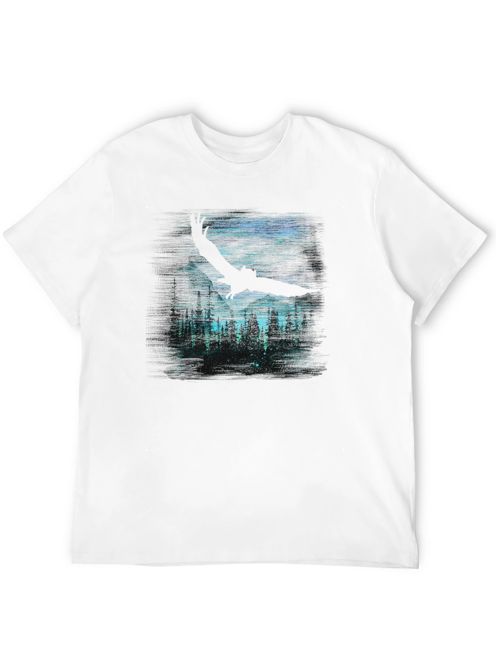 Eagle Forest Graphic Tee - Dark Night Design