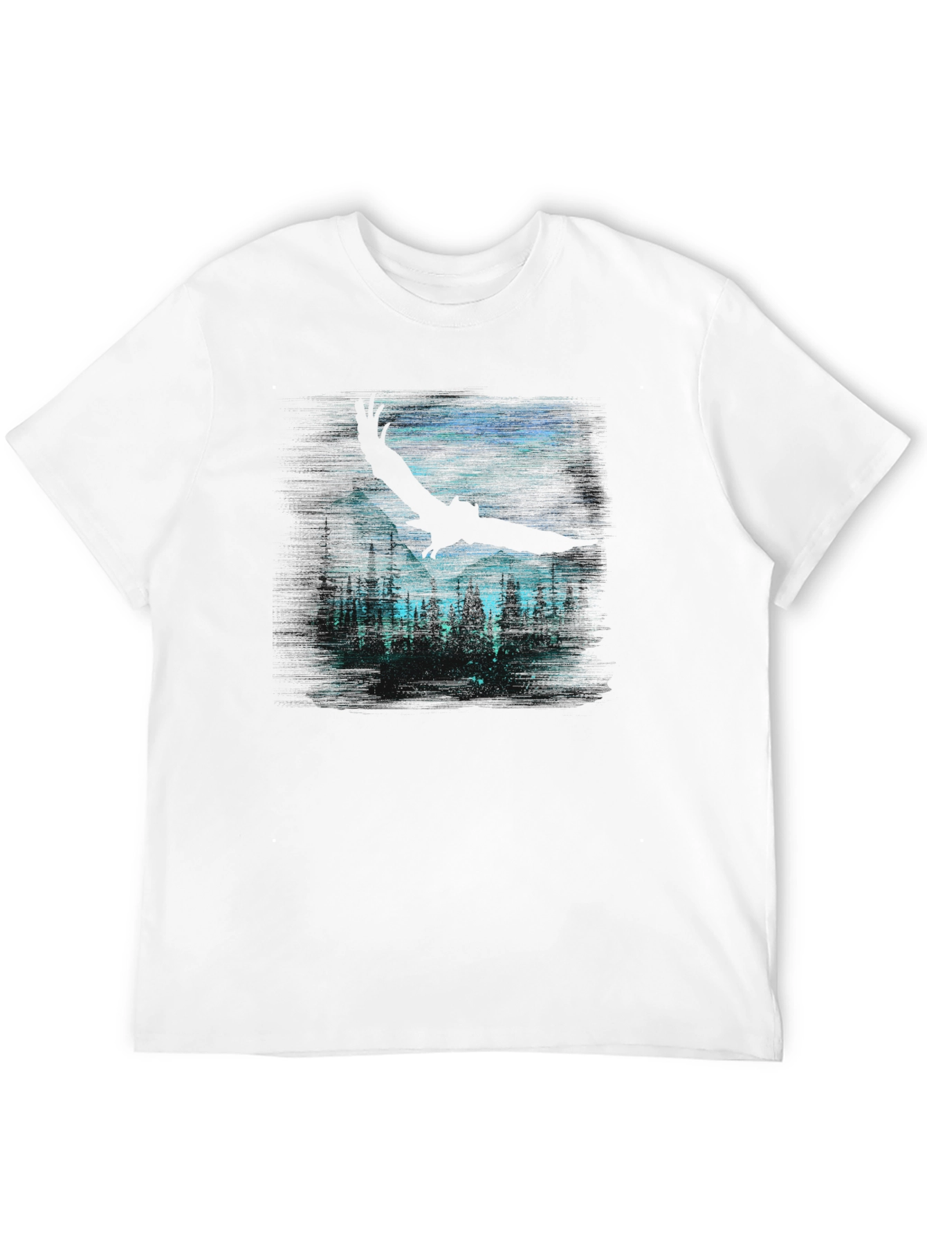 Eagle Forest Graphic Tee - Dark Night Design