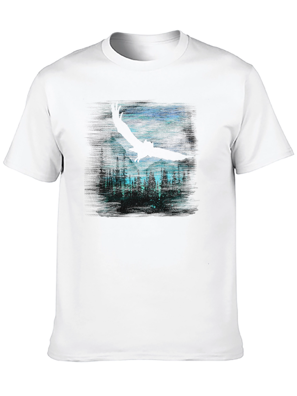 Eagle Forest Graphic Tee - Dark Night Design