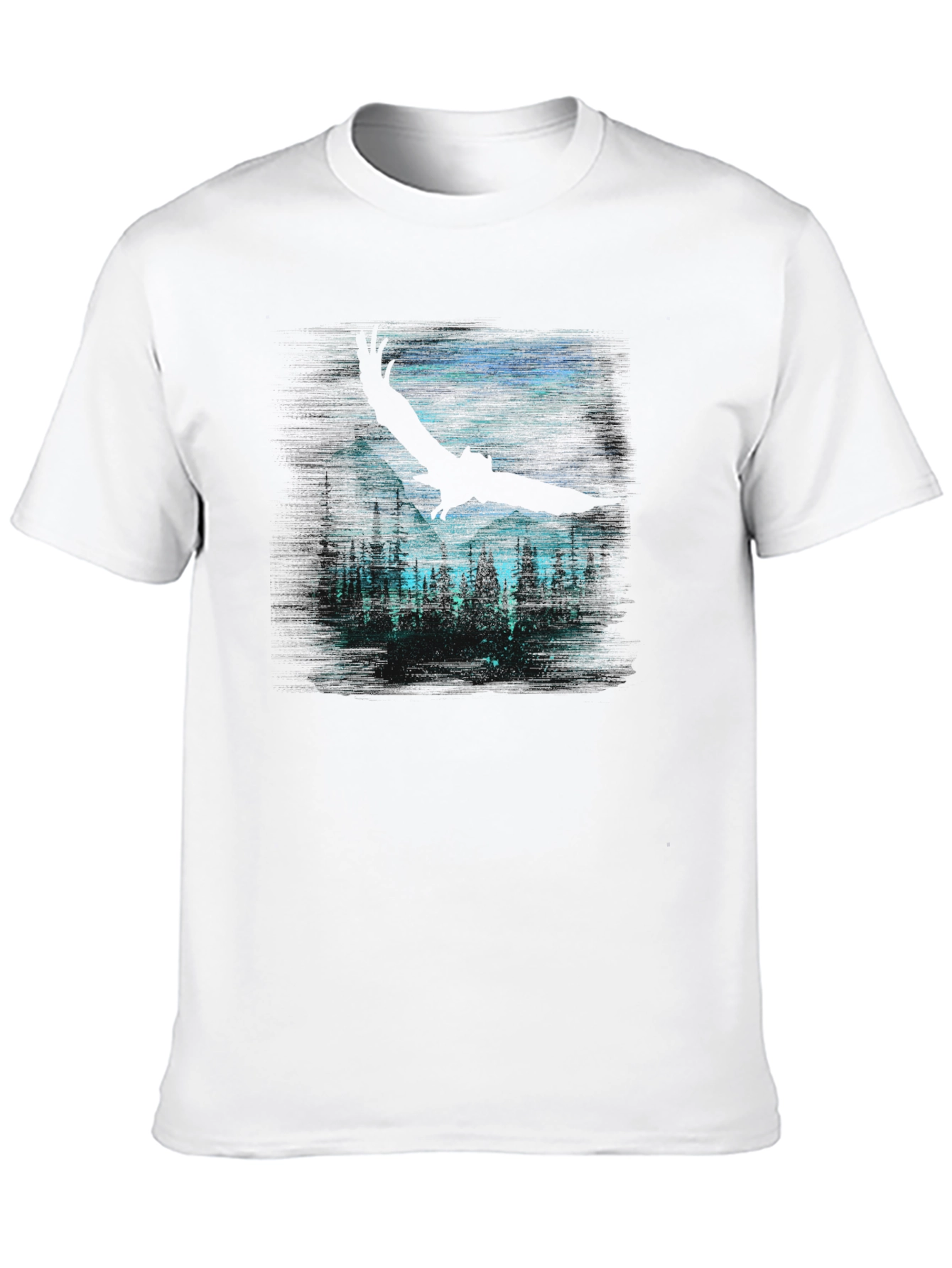 Eagle Forest Graphic Tee - Dark Night Design