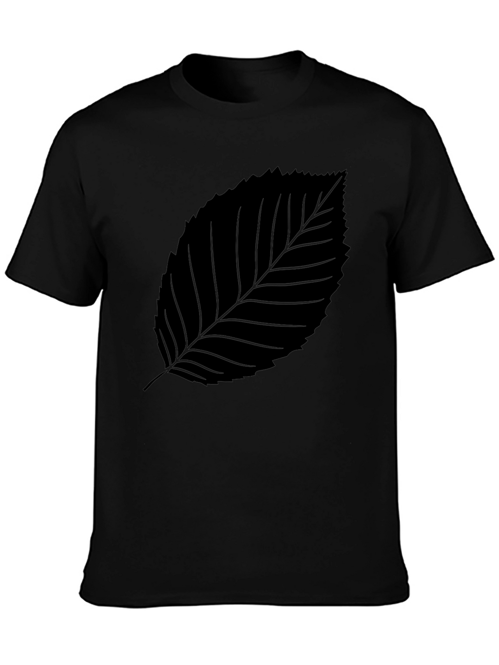 Black Leaf Graphic Tee - Stylish & Comfortable