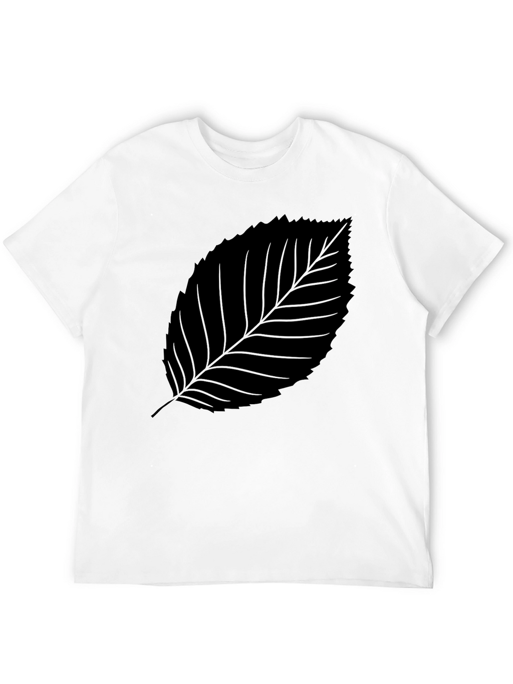 Black Leaf Graphic Tee - Stylish & Comfortable