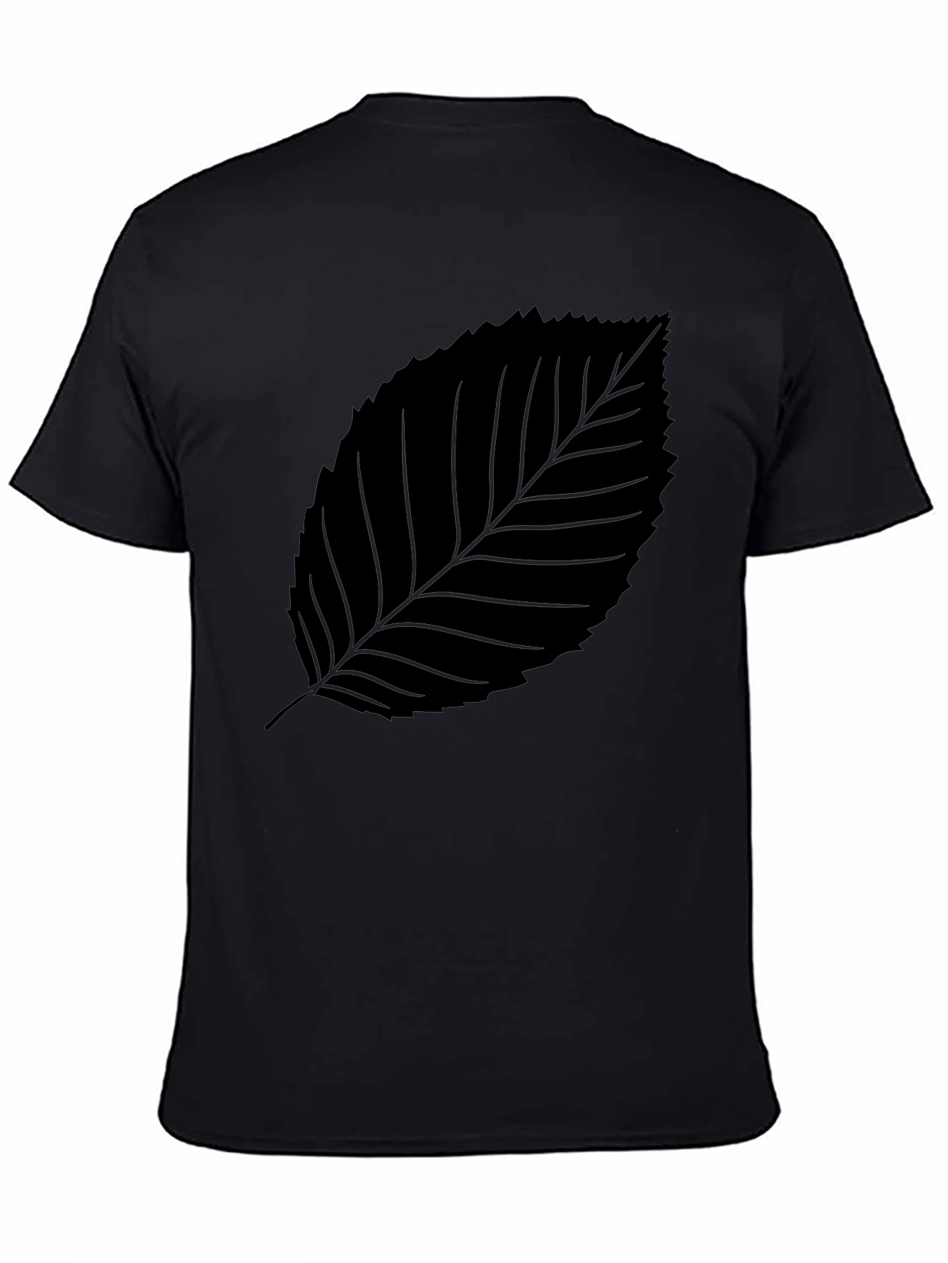 Black Leaf Graphic Tee - Stylish & Comfortable
