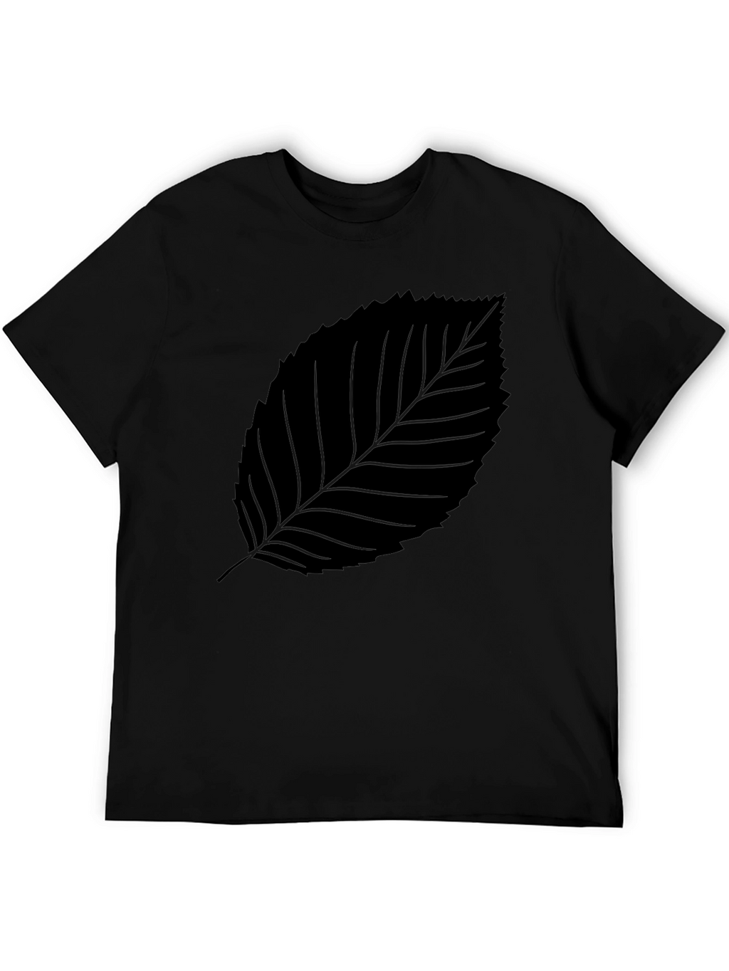 Black Leaf Graphic Tee - Stylish & Comfortable