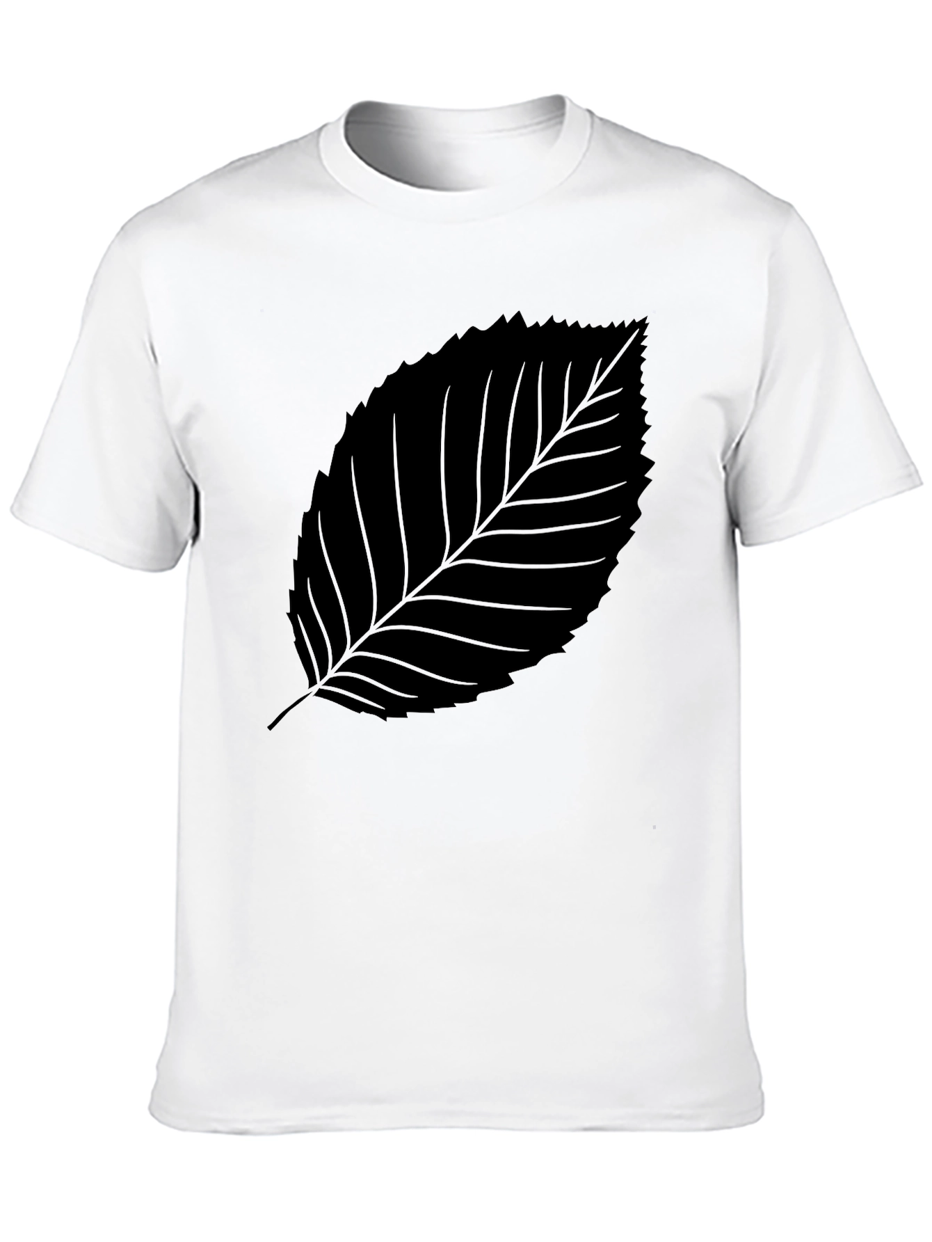 Black Leaf Graphic Tee - Stylish & Comfortable