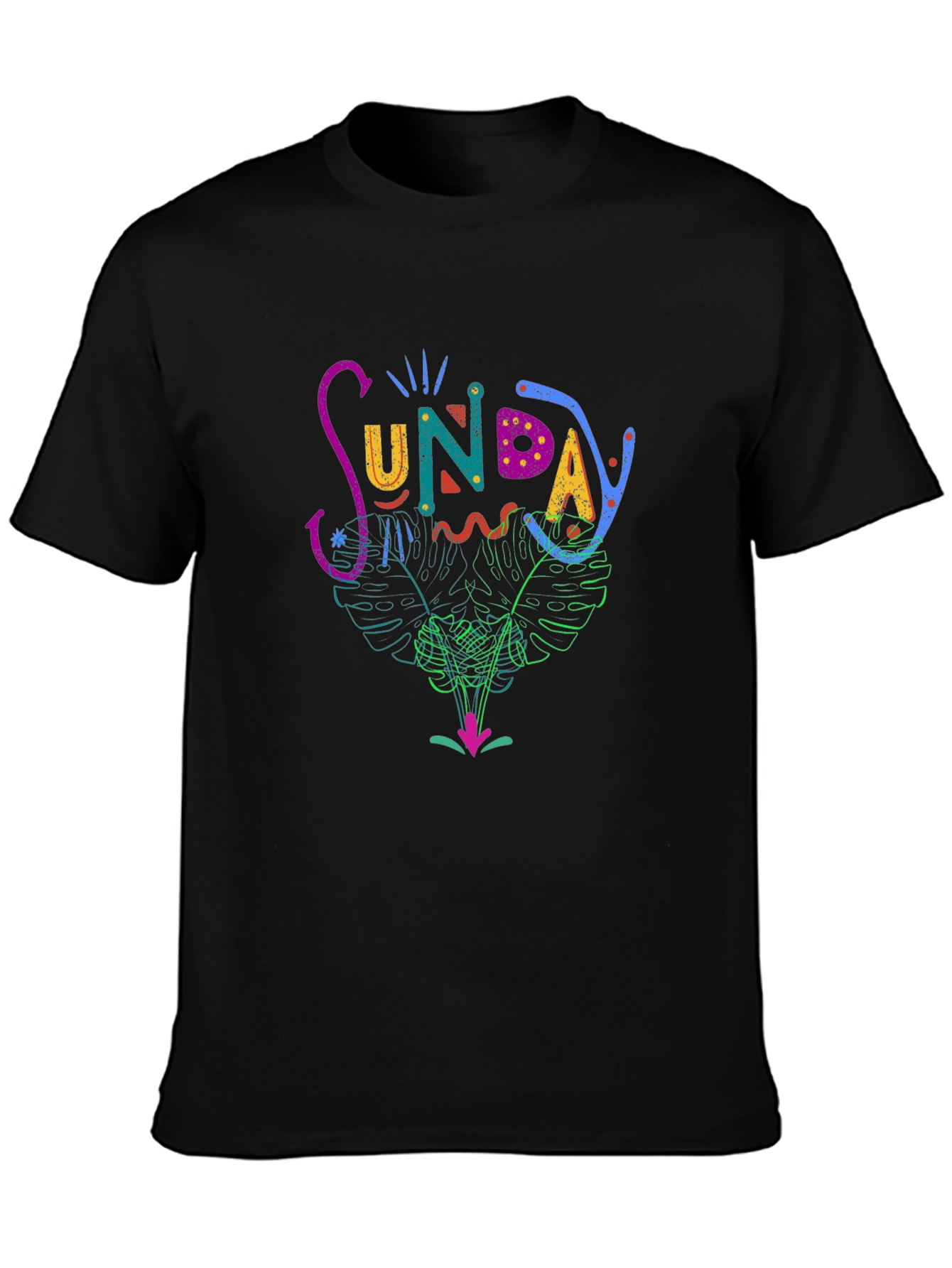 Sunday Graphic Print T-Shirt - Casual Stylish