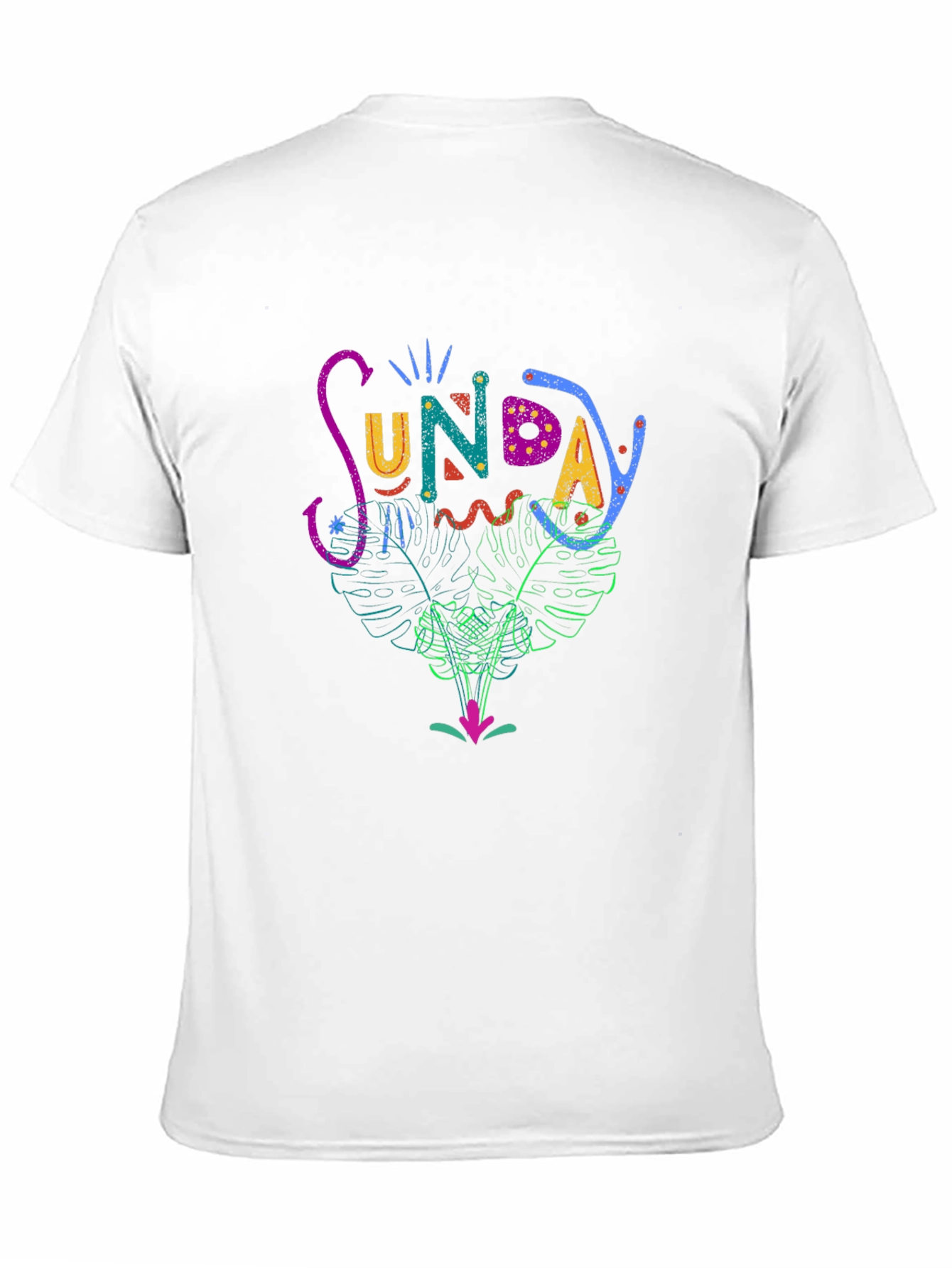 Sunday Graphic Print T-Shirt - Casual Stylish